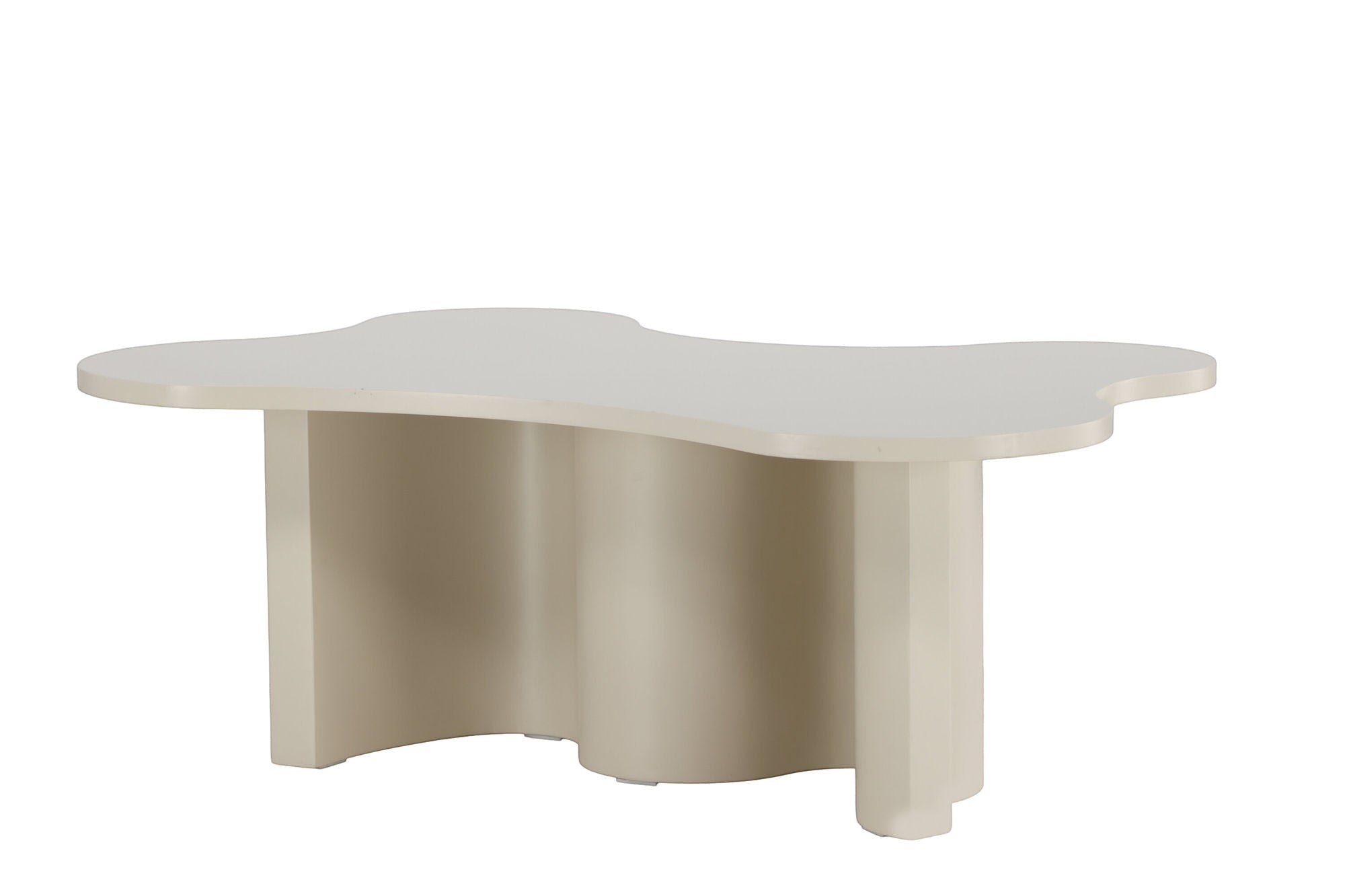 Venture Home Flow Sofa bord 120x80x45 cm - MDF with Beige PU Lacquer Painting