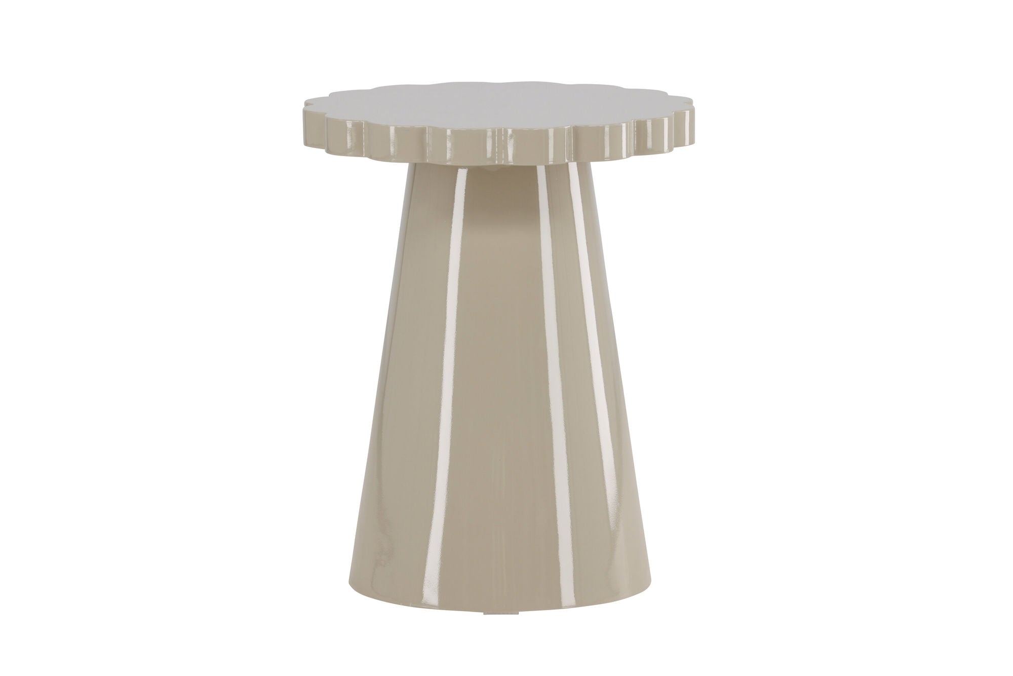 Venture Home Krull Side bord φ45x55 cm - MDF Glossy Beige