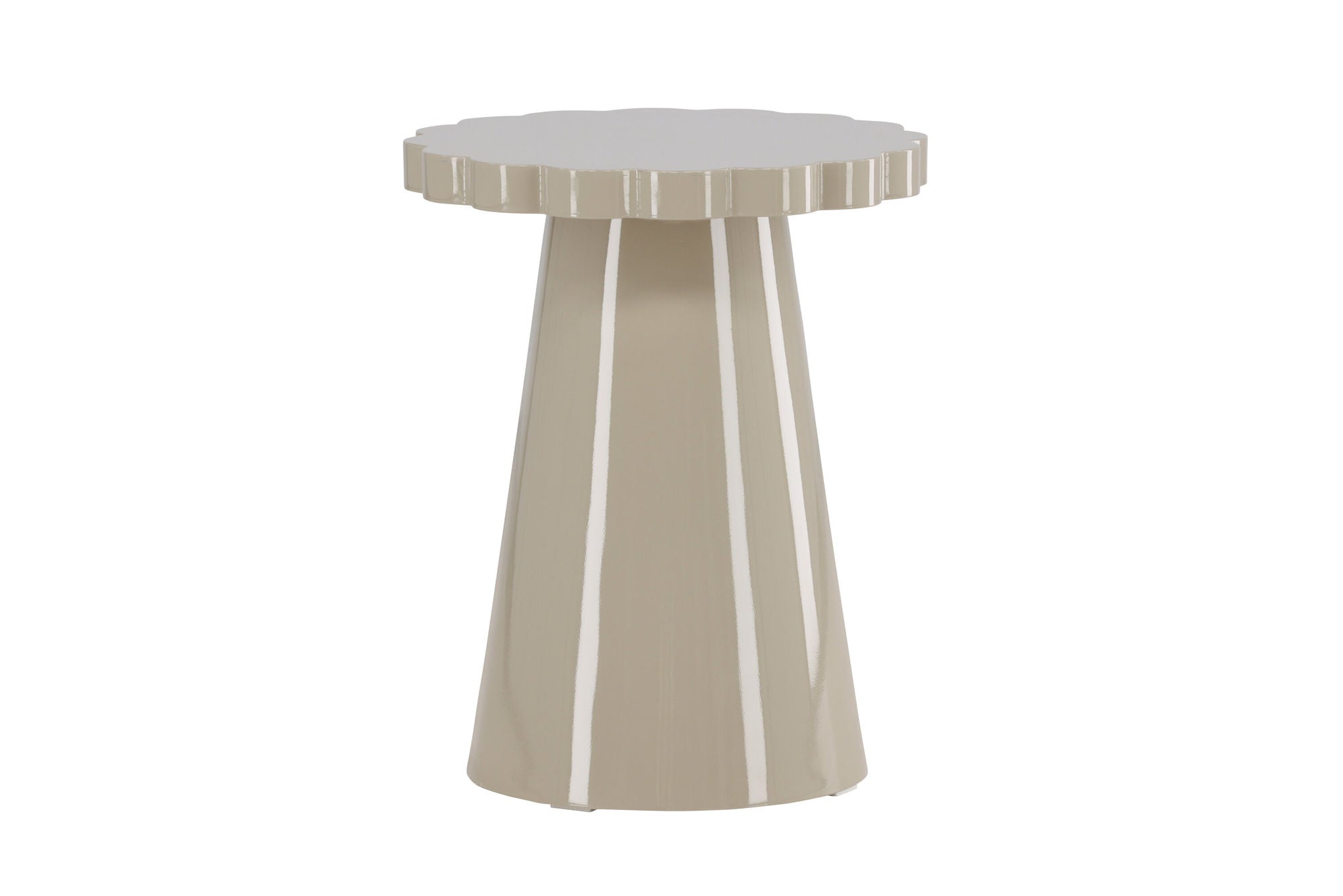 Venture Home Krull Side bord φ45x55 cm - MDF Glossy Beige