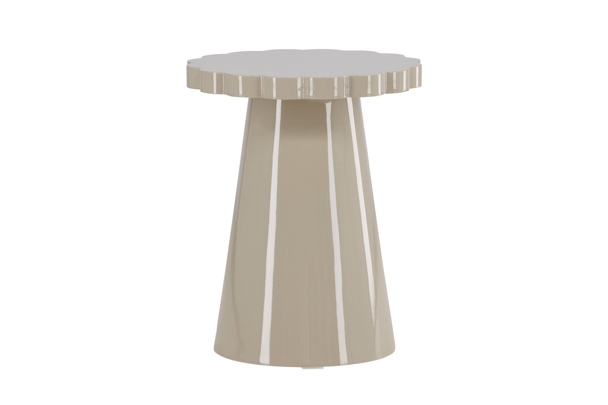 Venture Home Krull Side bord φ45x55 cm - MDF Glossy Beige