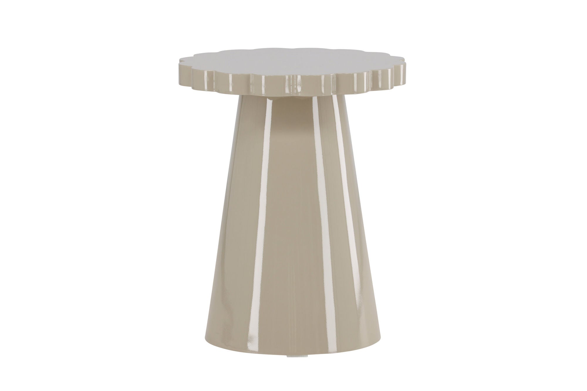 Venture Home Krull Side bord φ45x55 cm - MDF Glossy Beige