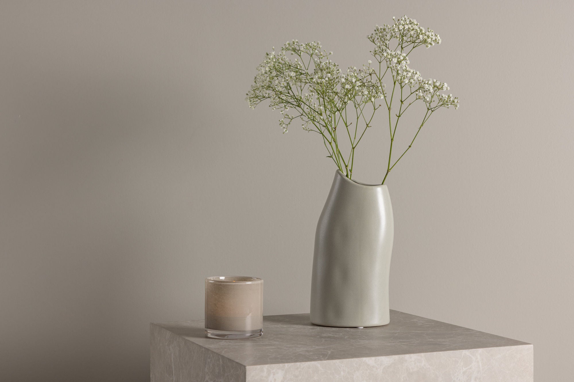 Venture Home Ernst Vase - Light Grey - 12*9*23Hcm