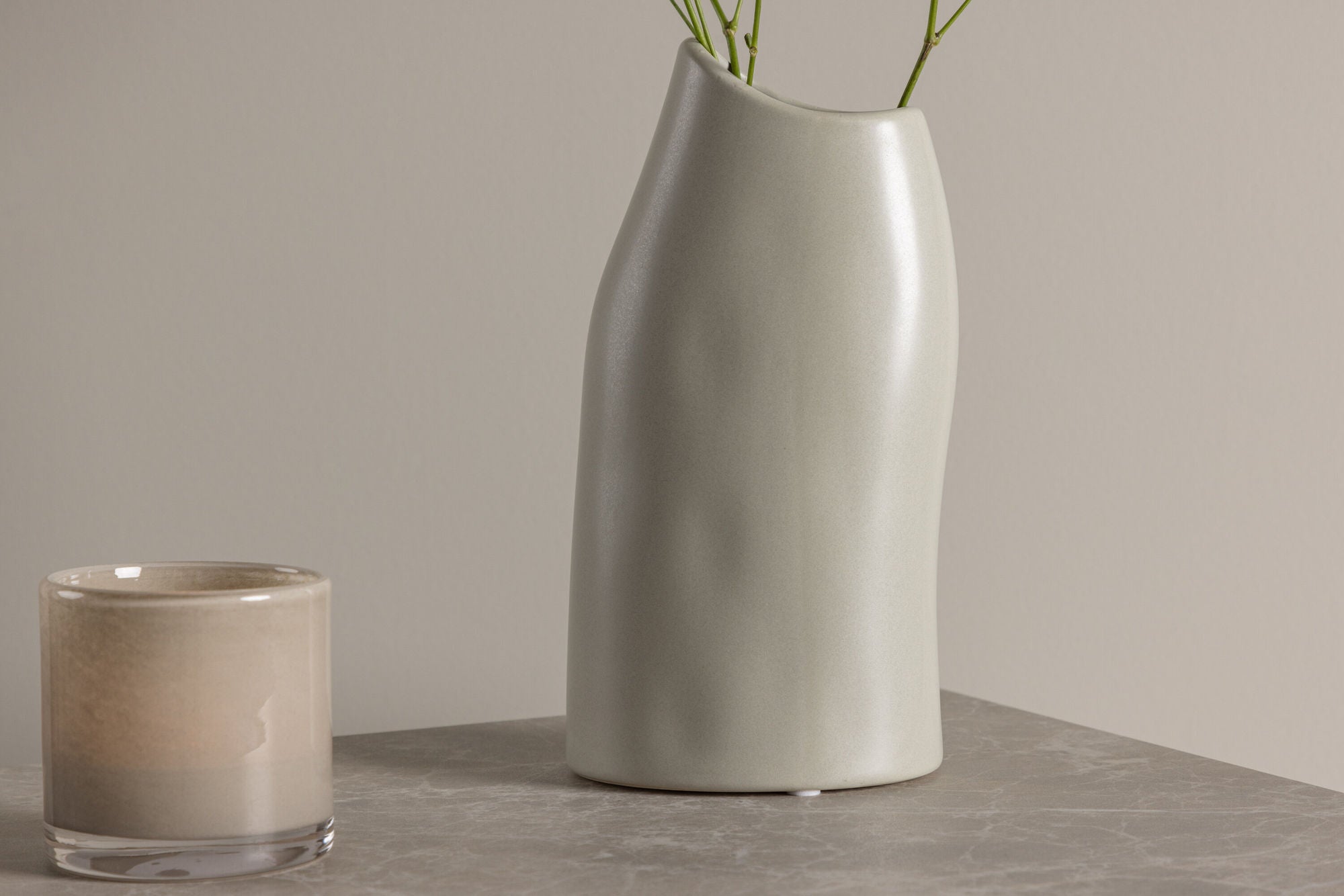 Venture Home Ernst Vase - Light Grey - 12*9*23Hcm