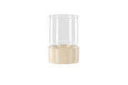 Venture Home Vica Lantern - Beige/Black Dots - D8*H12*B8cm