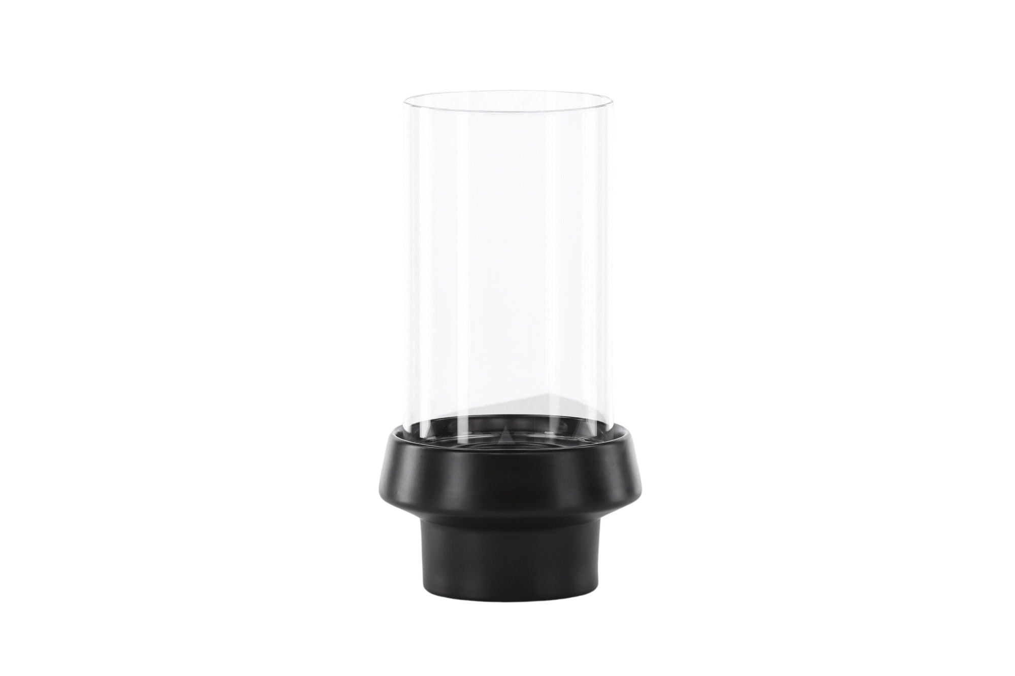 Venture Home Davida Lantern - Black/Clear Glass - 15*H29cm