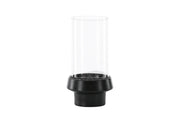 Venture Home Davida Lantern - Black/Clear Glass - 15*H29cm