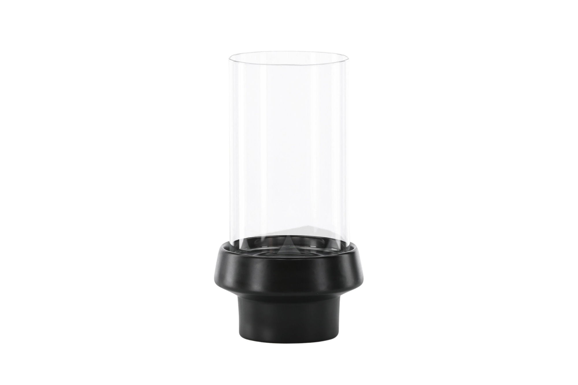 Venture Home Davida Lantern - Black/Clear Glass - 15*H29cm