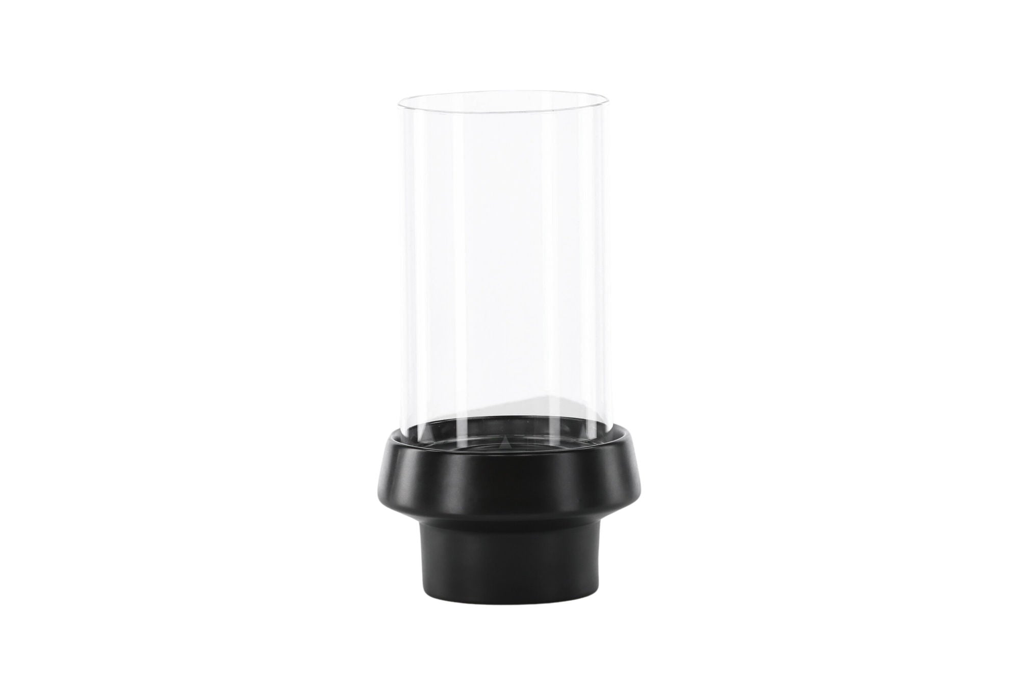 Venture Home Davida Lantern - Black/Clear Glass - 15*H29cm