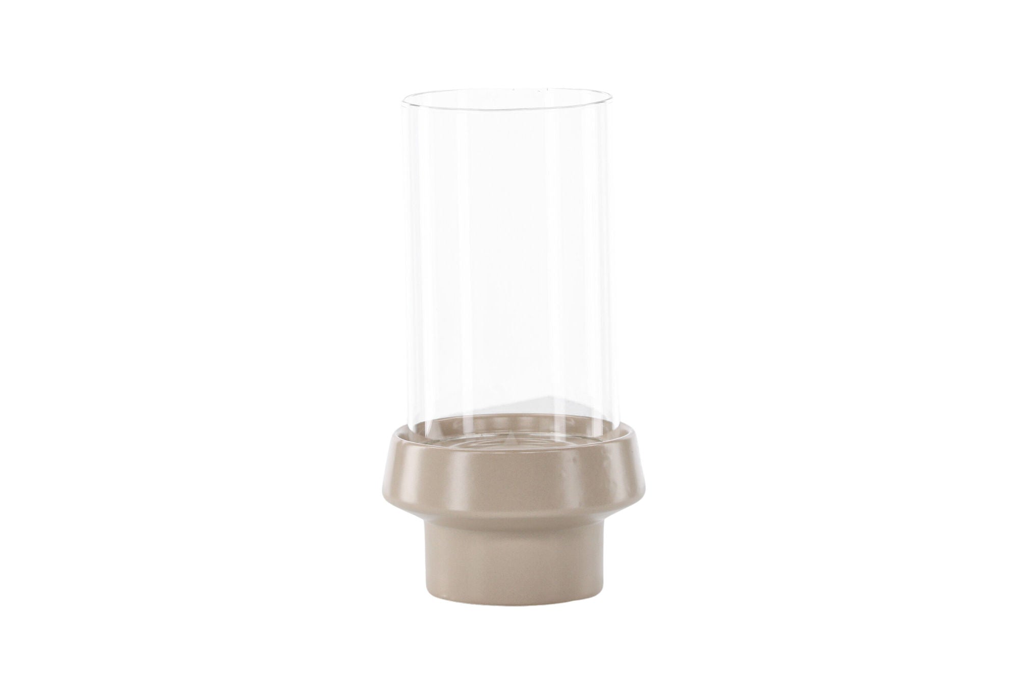 Venture Home Davida Lantern -  Beige/ClearGlass -  15*H29cm