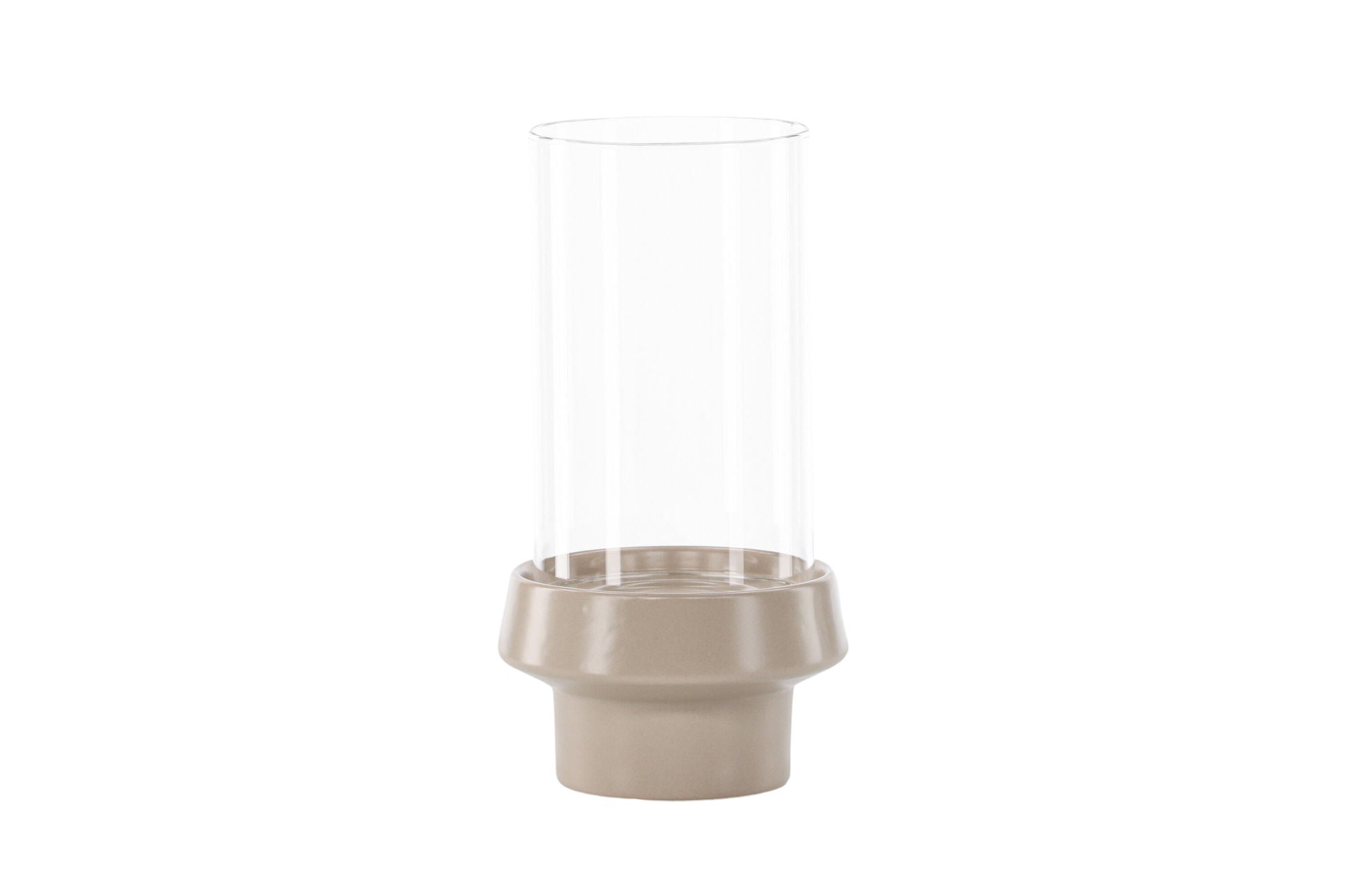 Venture Home Davida Lantern -  Beige/ClearGlass -  15*H29cm
