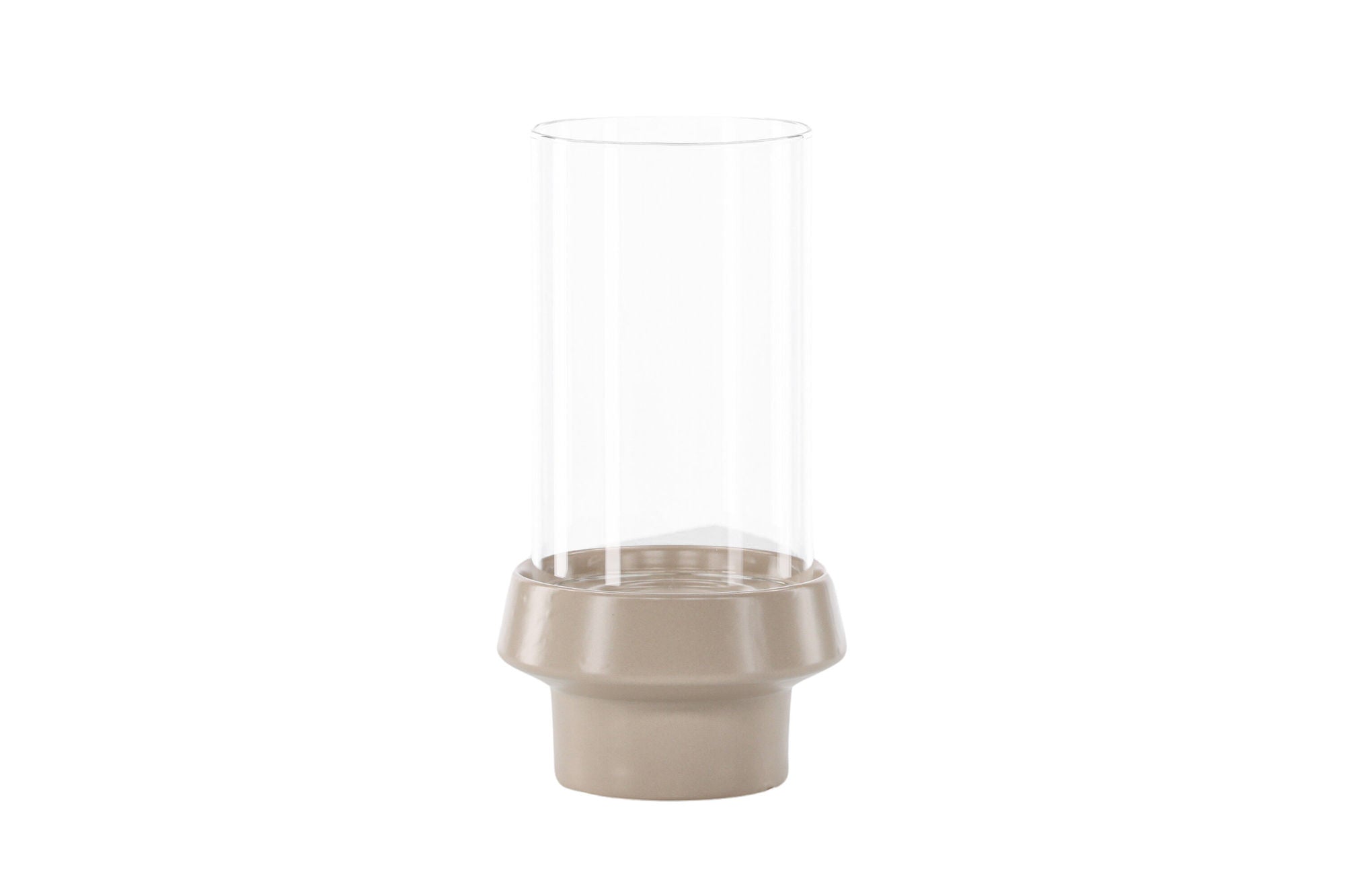 Venture Home Davida Lantern -  Beige/ClearGlass -  15*H29cm