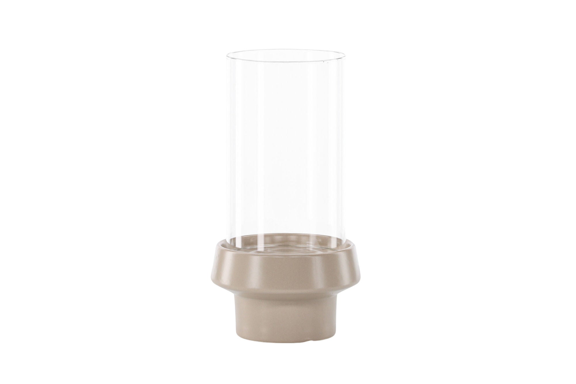 Venture Home Davida Lantern -  Beige/ClearGlass -  15*H29cm