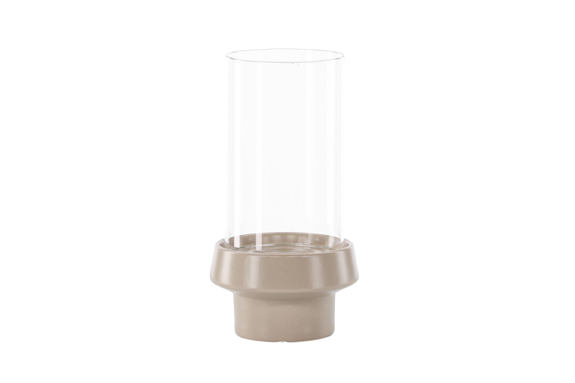 Venture Home Davida Lantern -  Beige/ClearGlass -  15*H29cm