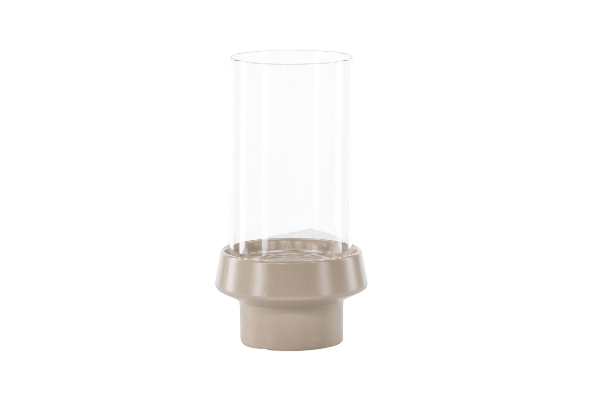 Venture Home Davida Lantern -  Beige/ClearGlass -  15*H29cm
