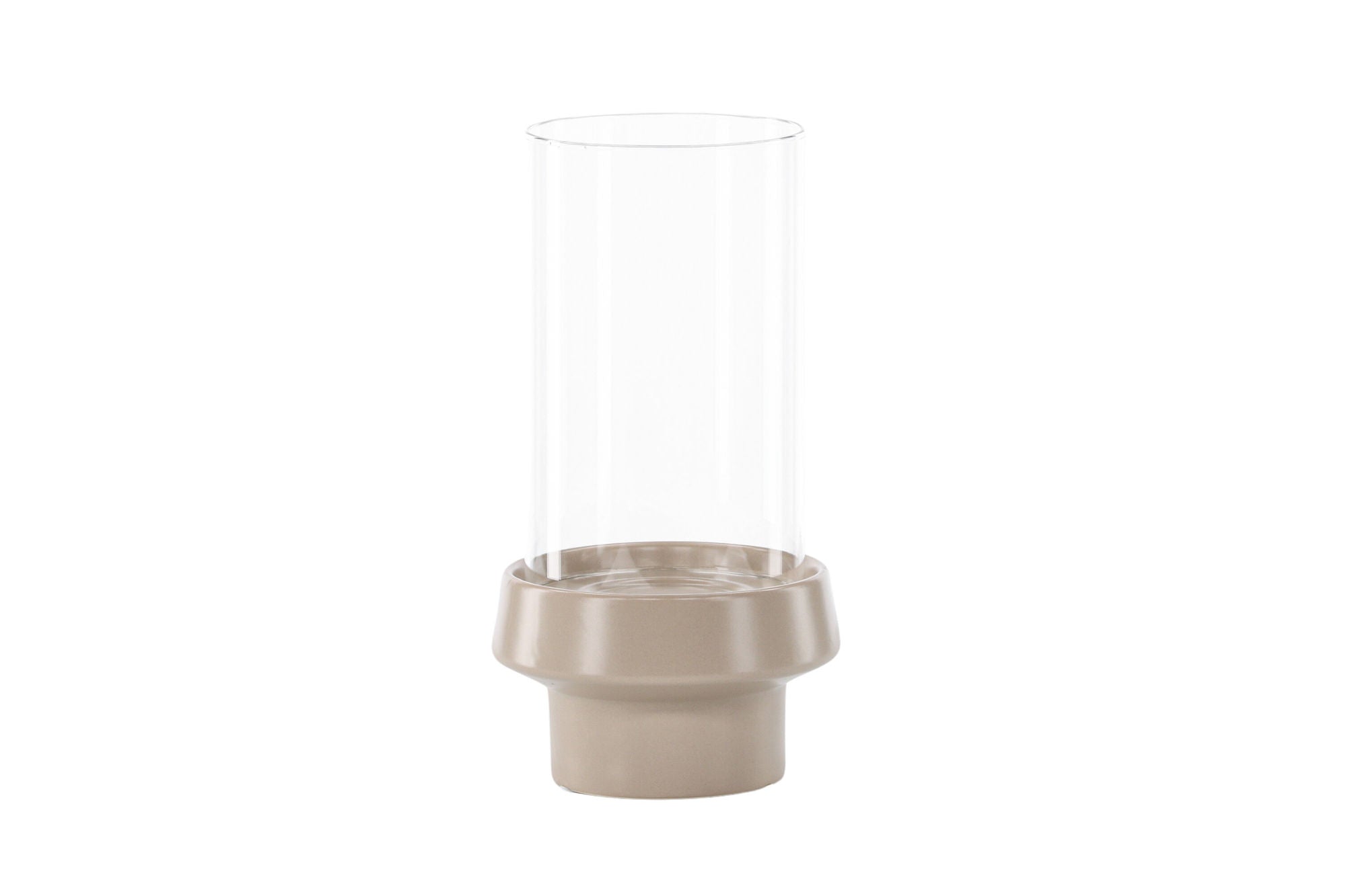 Venture Home Davida Lantern -  Beige/ClearGlass -  15*H29cm