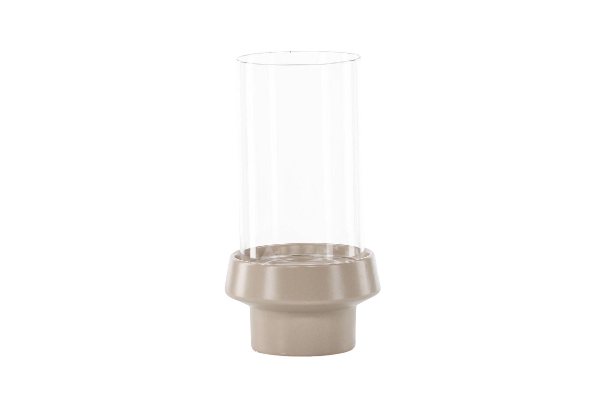 Venture Home Davida Lantern -  Beige/ClearGlass -  15*H29cm