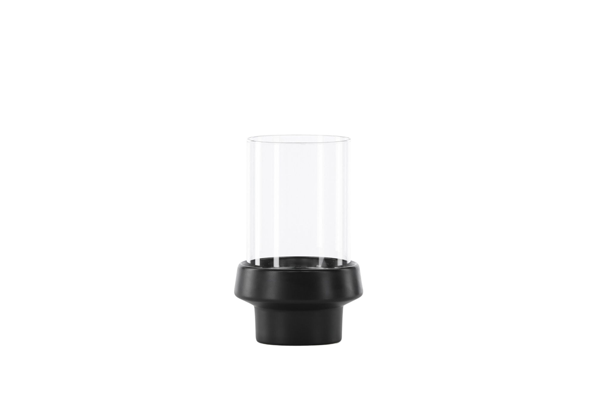 Venture Home Davida Lantern - Black/Clear Glass - 13*H20cm