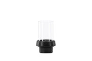 Venture Home Davida Lantern - Black/Clear Glass - 13*H20cm