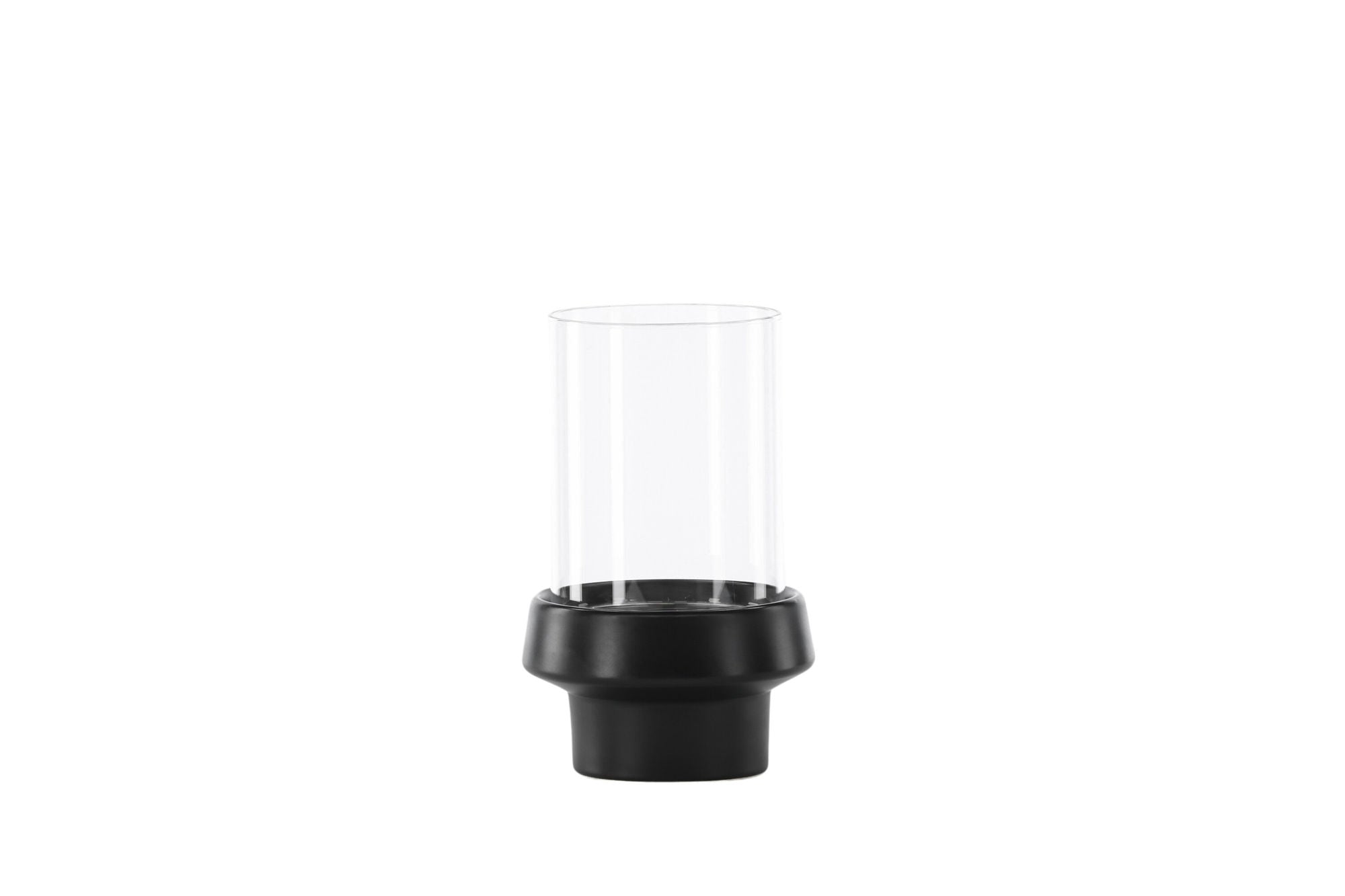 Venture Home Davida Lantern - Black/Clear Glass - 13*H20cm