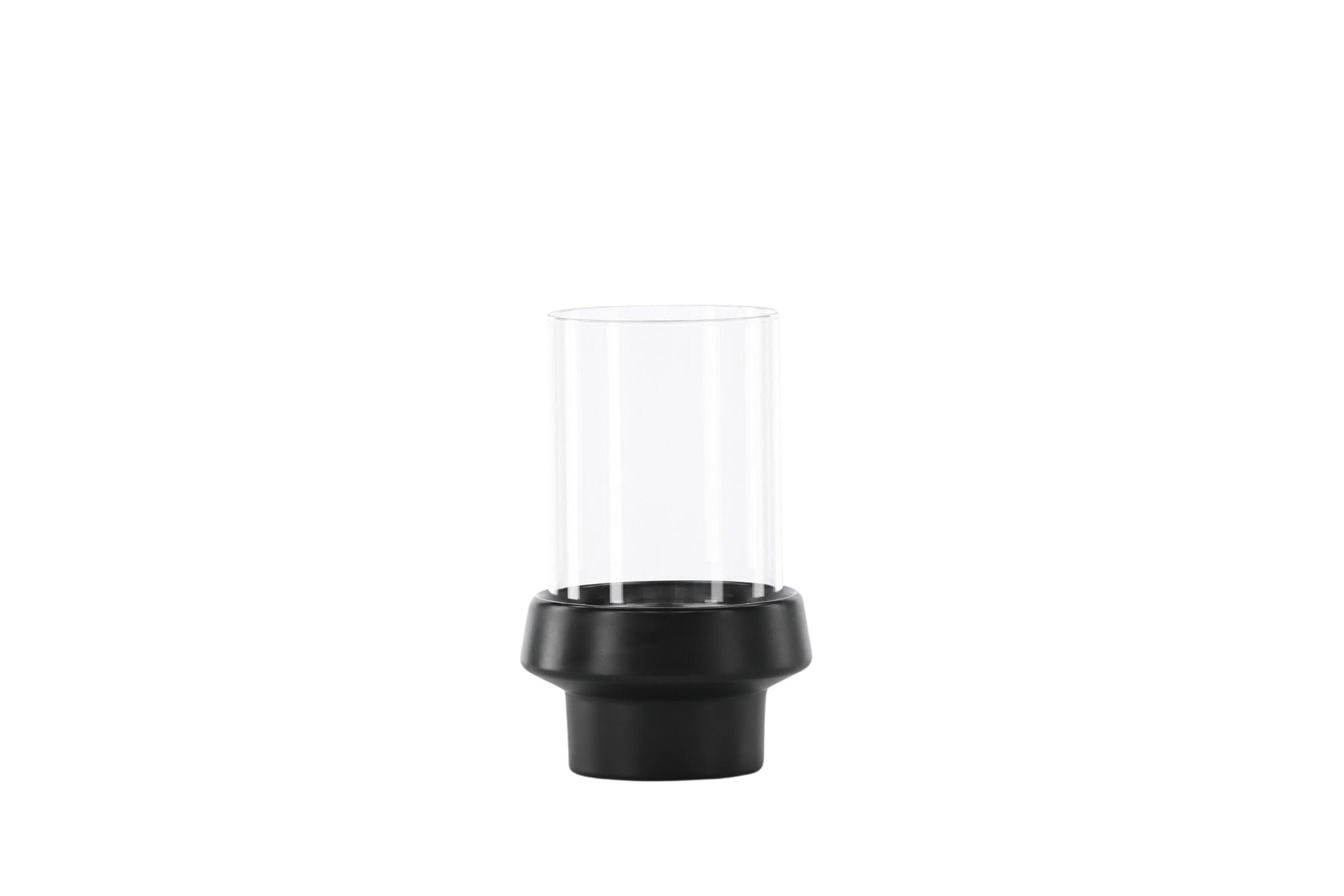 Venture Home Davida Lantern - Black/Clear Glass - 13*H20cm