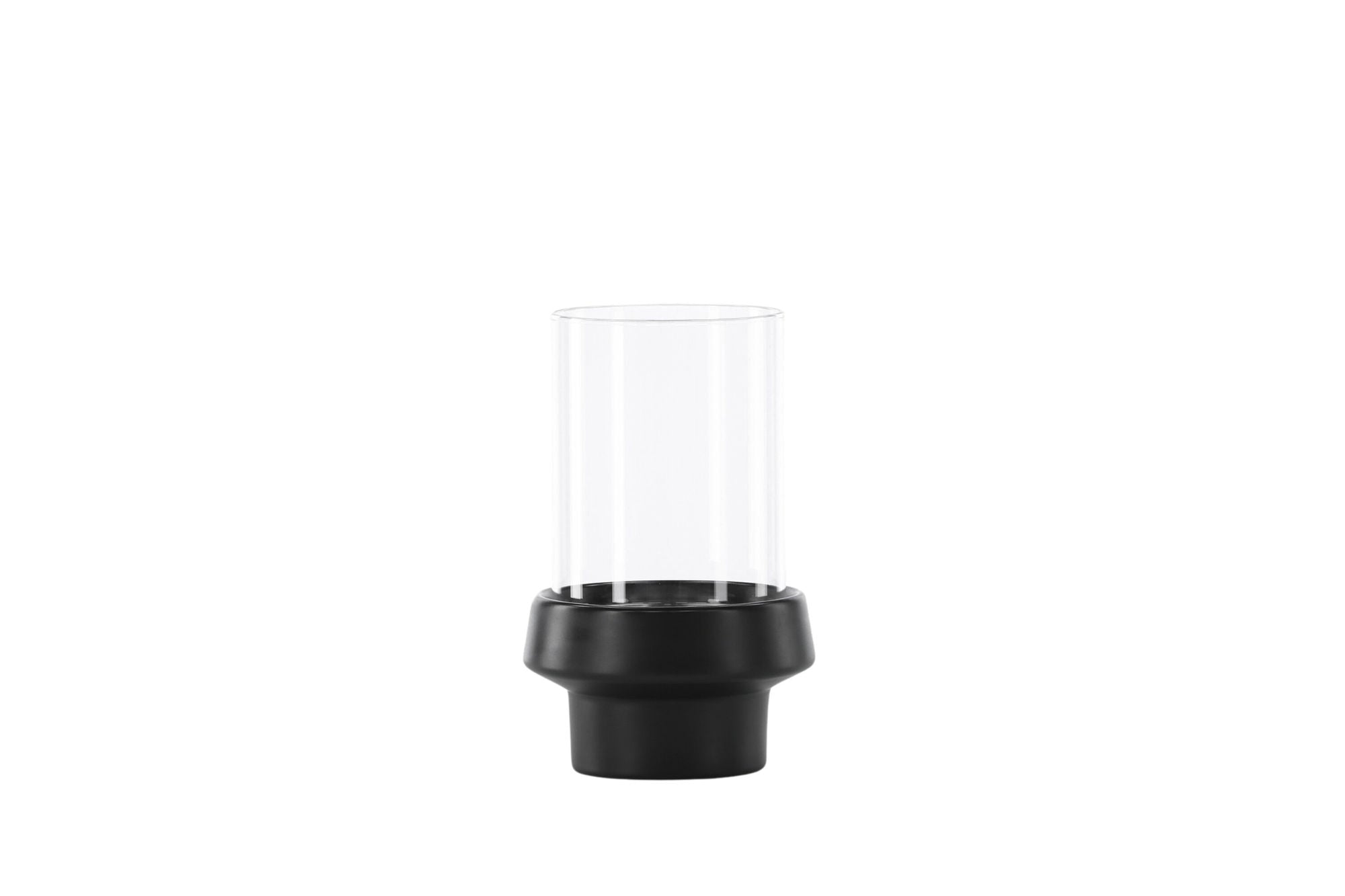 Venture Home Davida Lantern - Black/Clear Glass - 13*H20cm