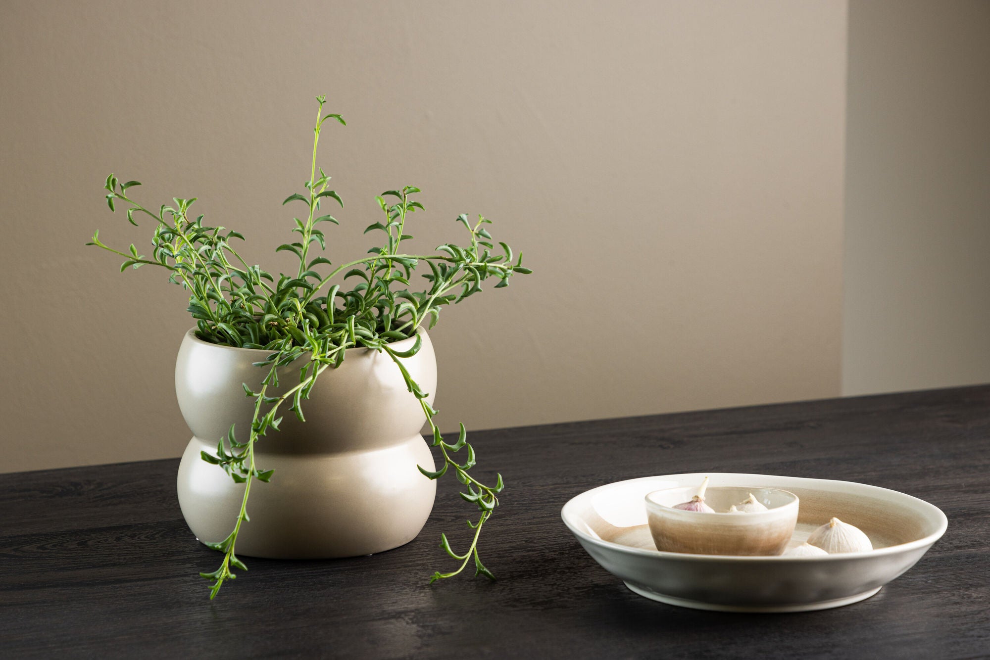 Venture Home Dapne Pot -  Matte beige -  16*16*13cm