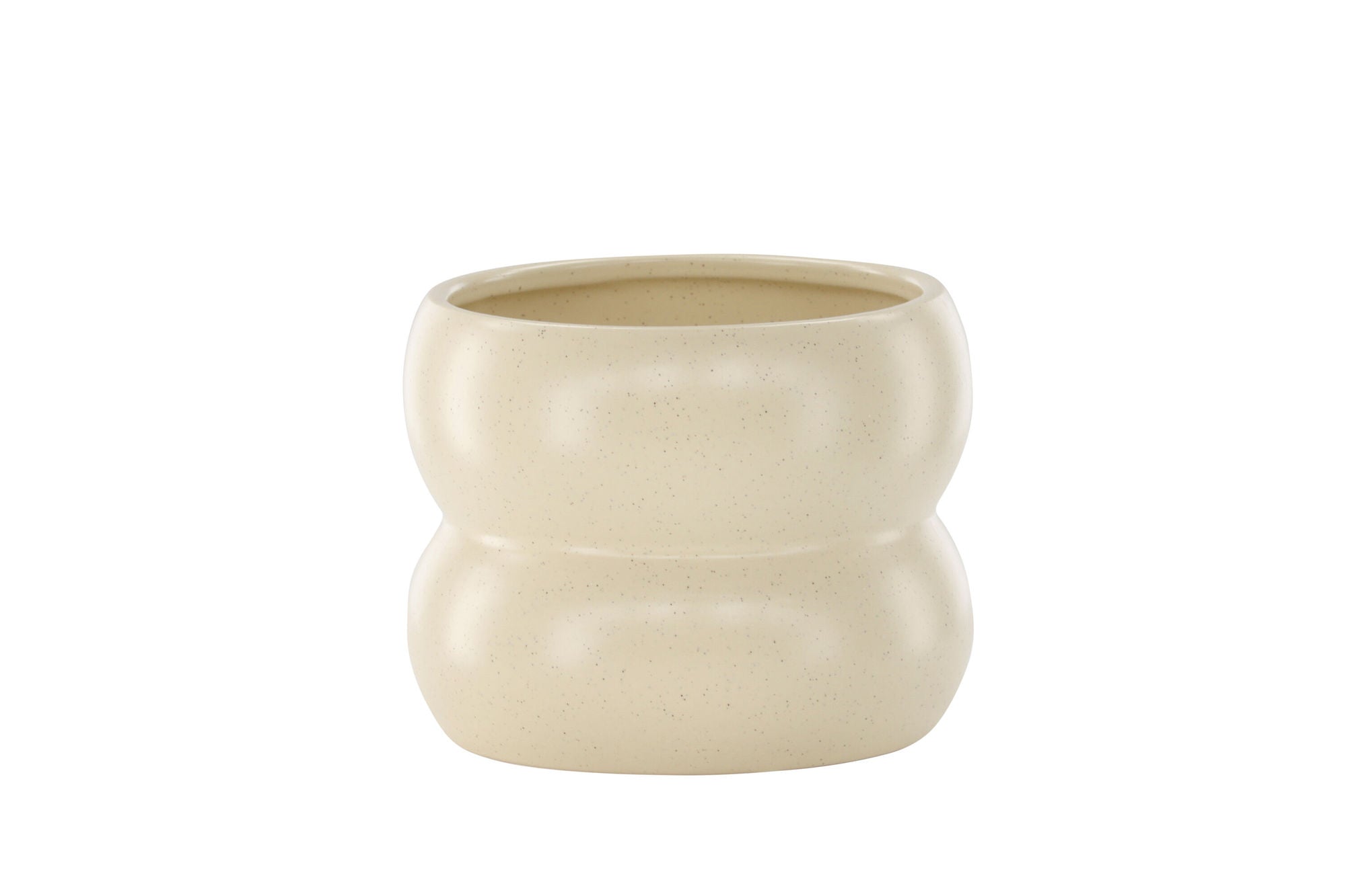 Venture Home Dapne Pot - Beige/Black Dots - 16*16*13cm