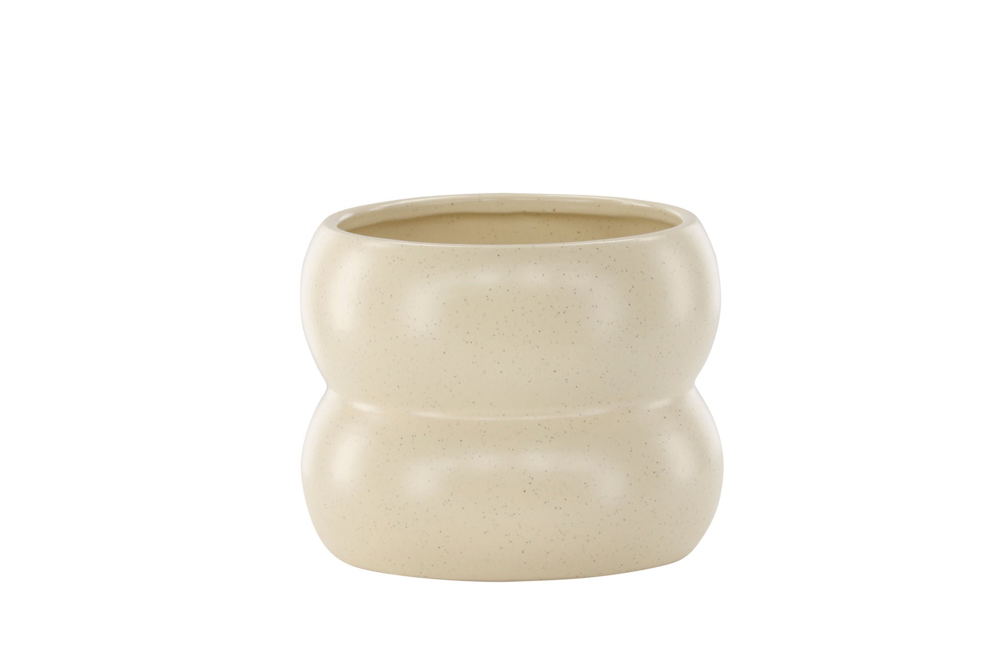 Venture Home Dapne Pot - Beige/Black Dots - 16*16*13cm