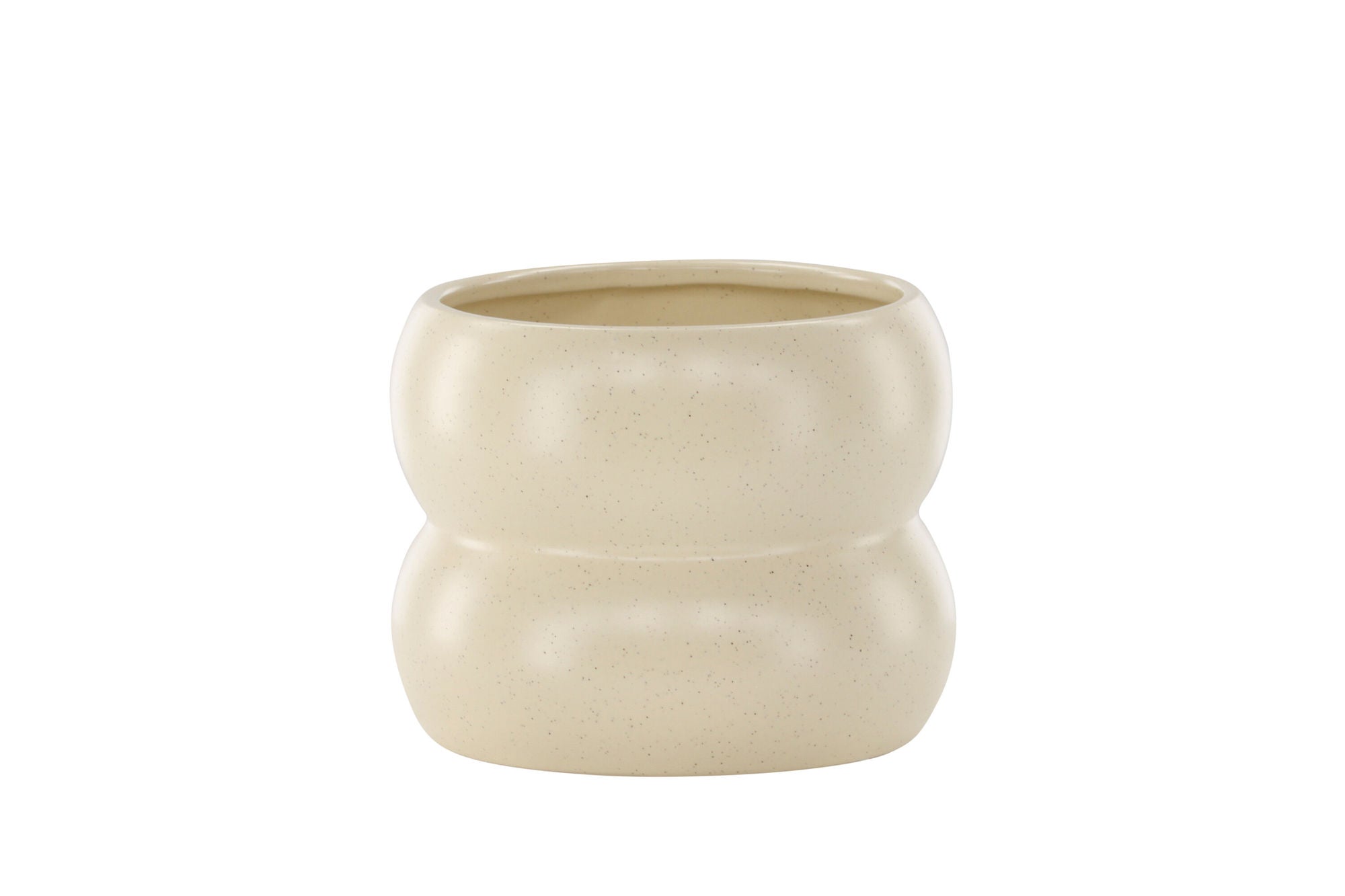 Venture Home Dapne Pot - Beige/Black Dots - 16*16*13cm