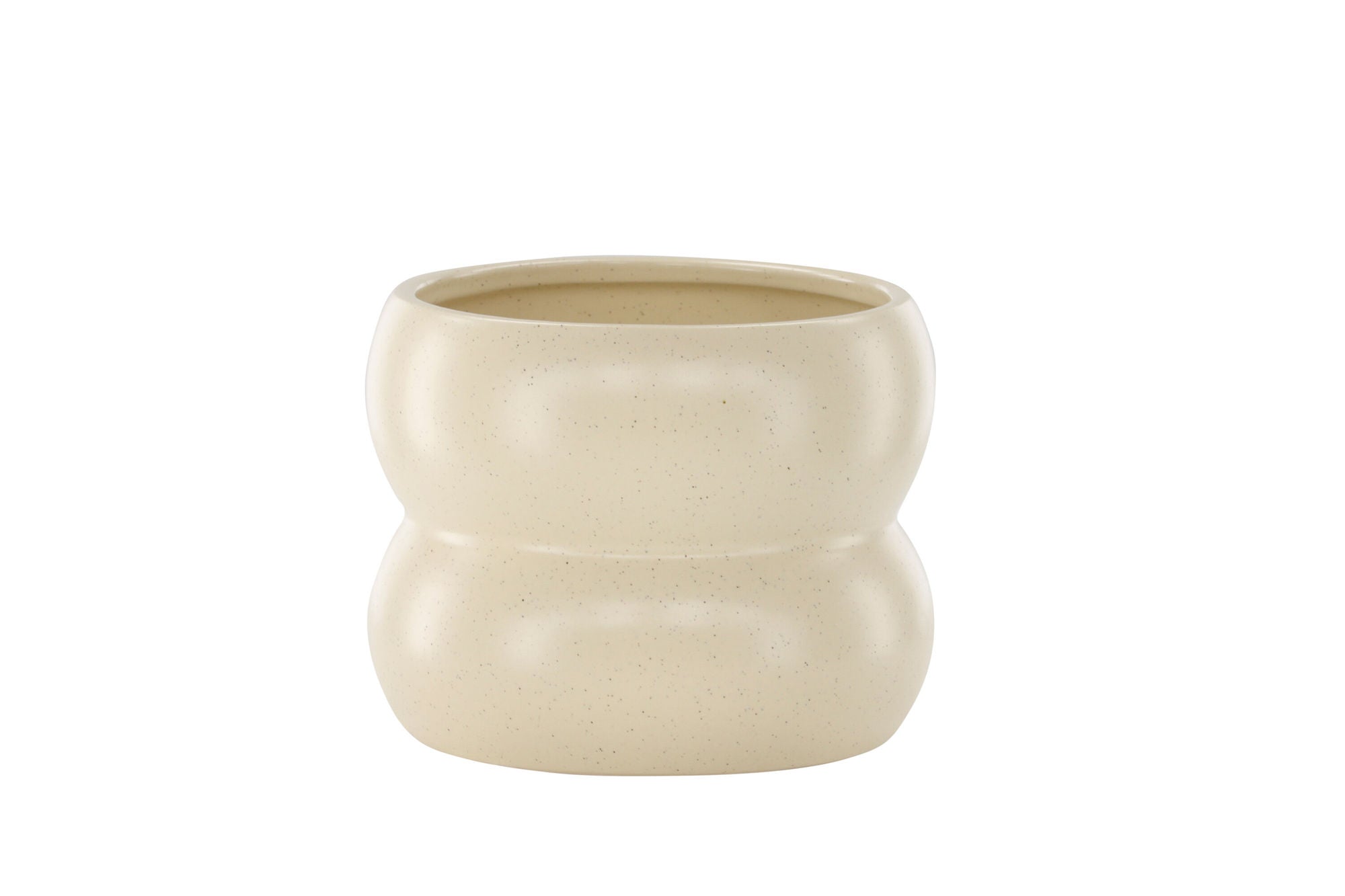 Venture Home Dapne Pot - Beige/Black Dots - 16*16*13cm