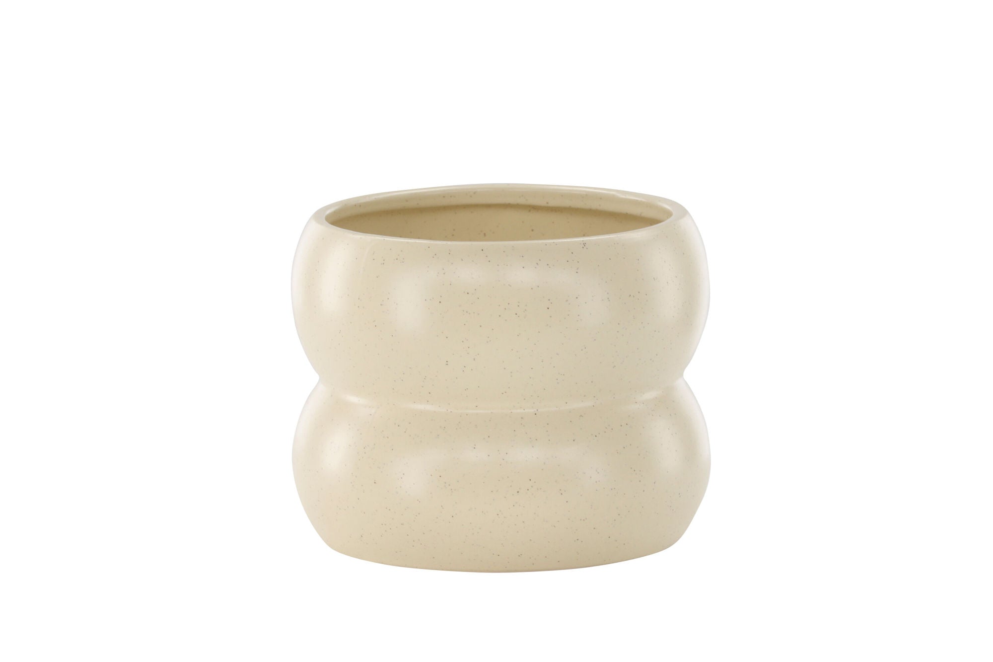 Venture Home Dapne Pot - Beige/Black Dots - 16*16*13cm