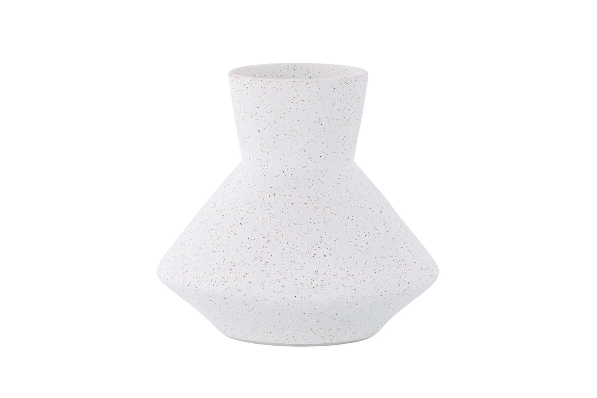 Venture Home Rellis Vase - White/Black Dots - D10*H20*B22cm