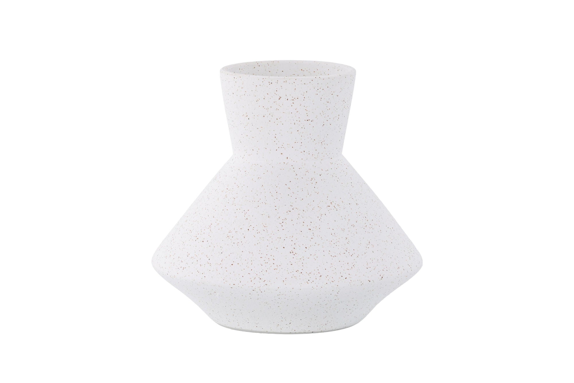 Venture Home Rellis Vase - White/Black Dots - D10*H20*B22cm