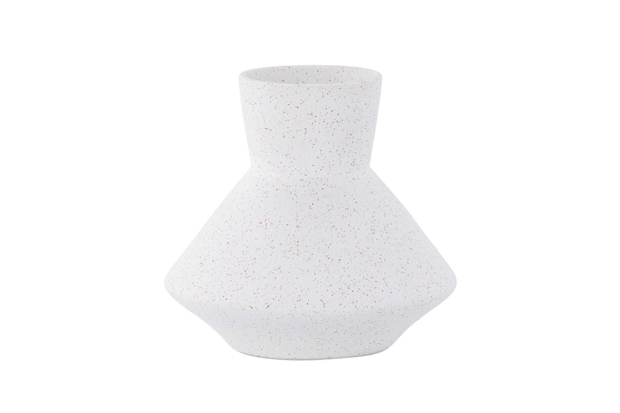 Venture Home Rellis Vase - White/Black Dots - D10*H20*B22cm