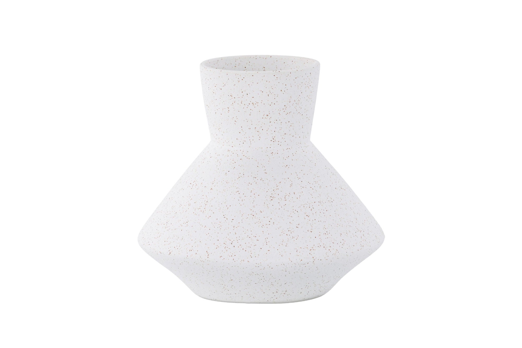 Venture Home Rellis Vase - White/Black Dots - D10*H20*B22cm