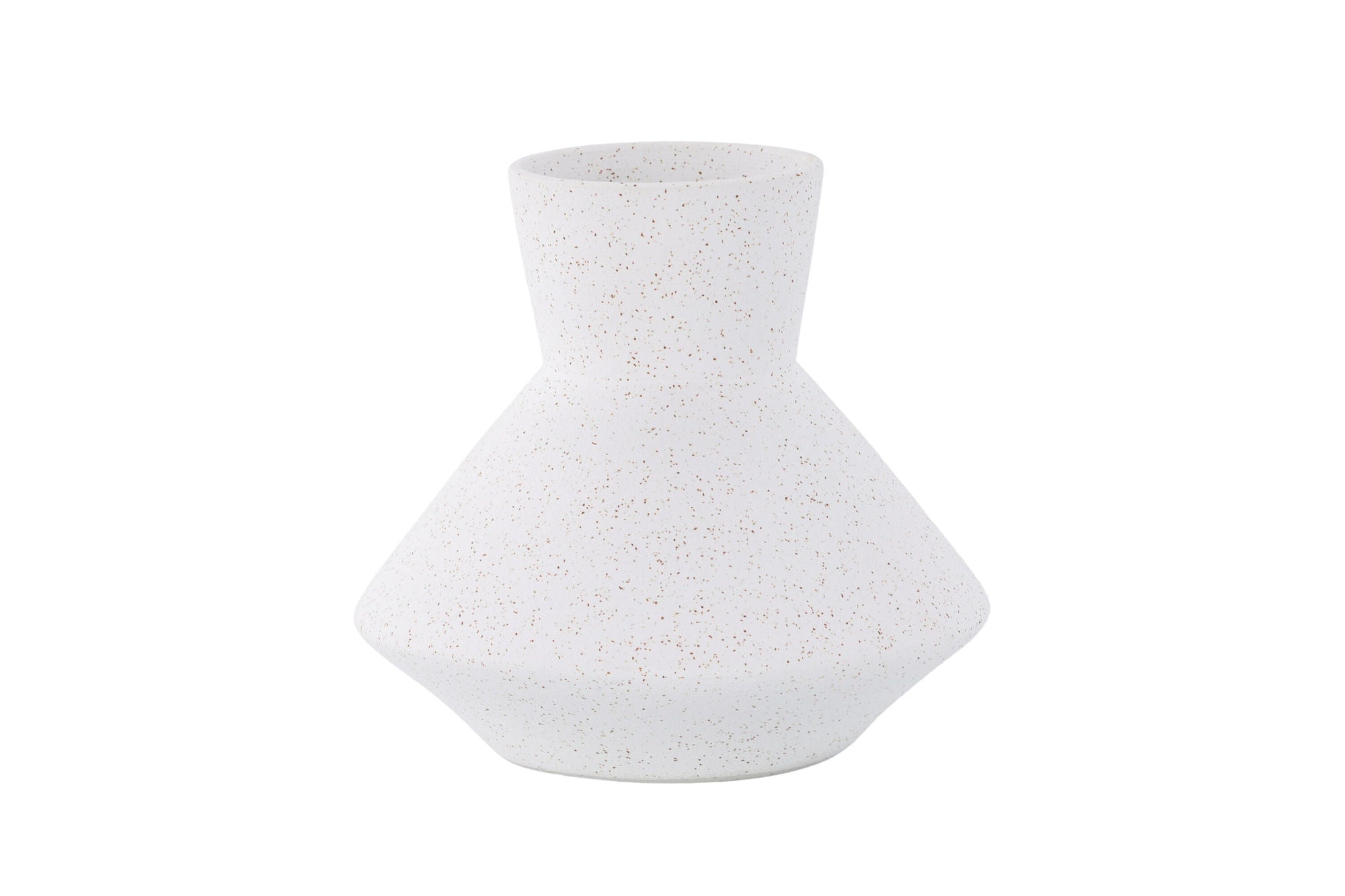 Venture Home Rellis Vase - White/Black Dots - D10*H20*B22cm