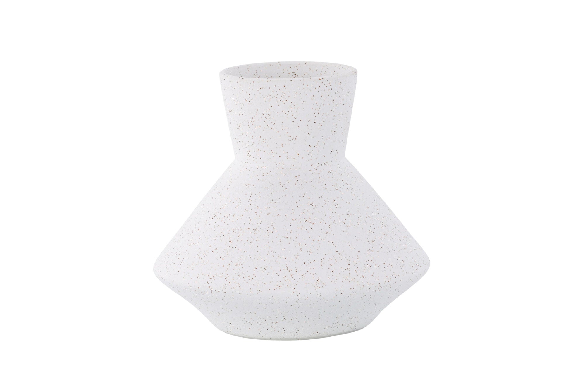 Venture Home Rellis Vase - White/Black Dots - D10*H20*B22cm