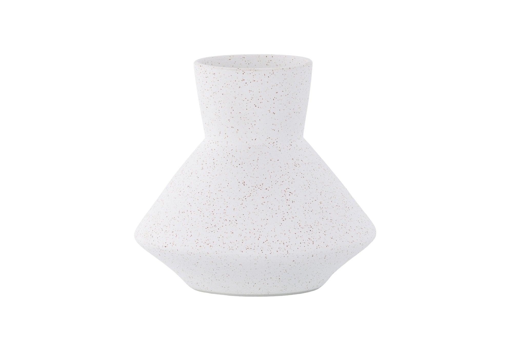 Venture Home Rellis Vase - White/Black Dots - D10*H20*B22cm