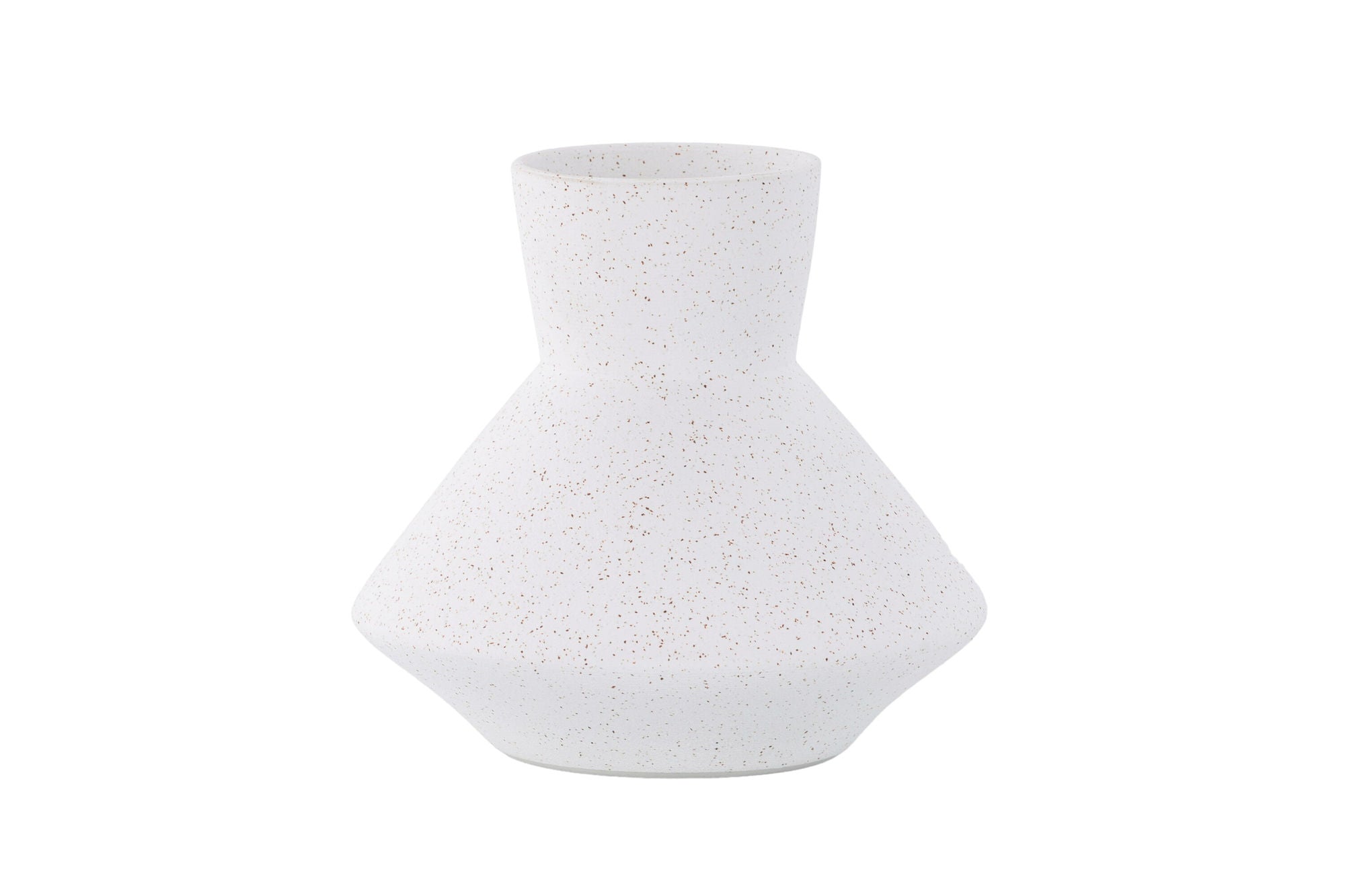 Venture Home Rellis Vase - White/Black Dots - D10*H20*B22cm