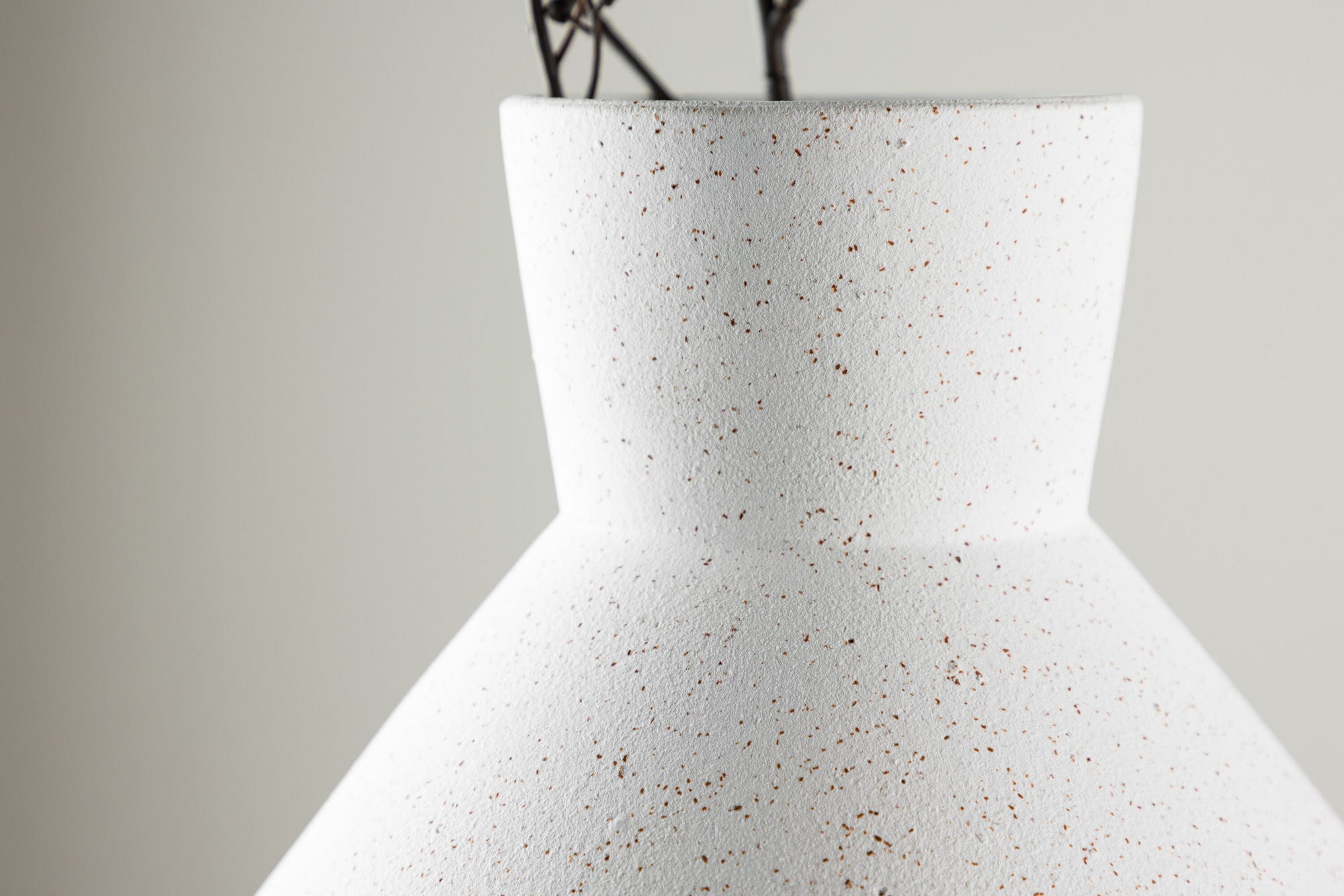 Venture Home Rellis Vase - White/Black Dots - D10*H20*B22cm