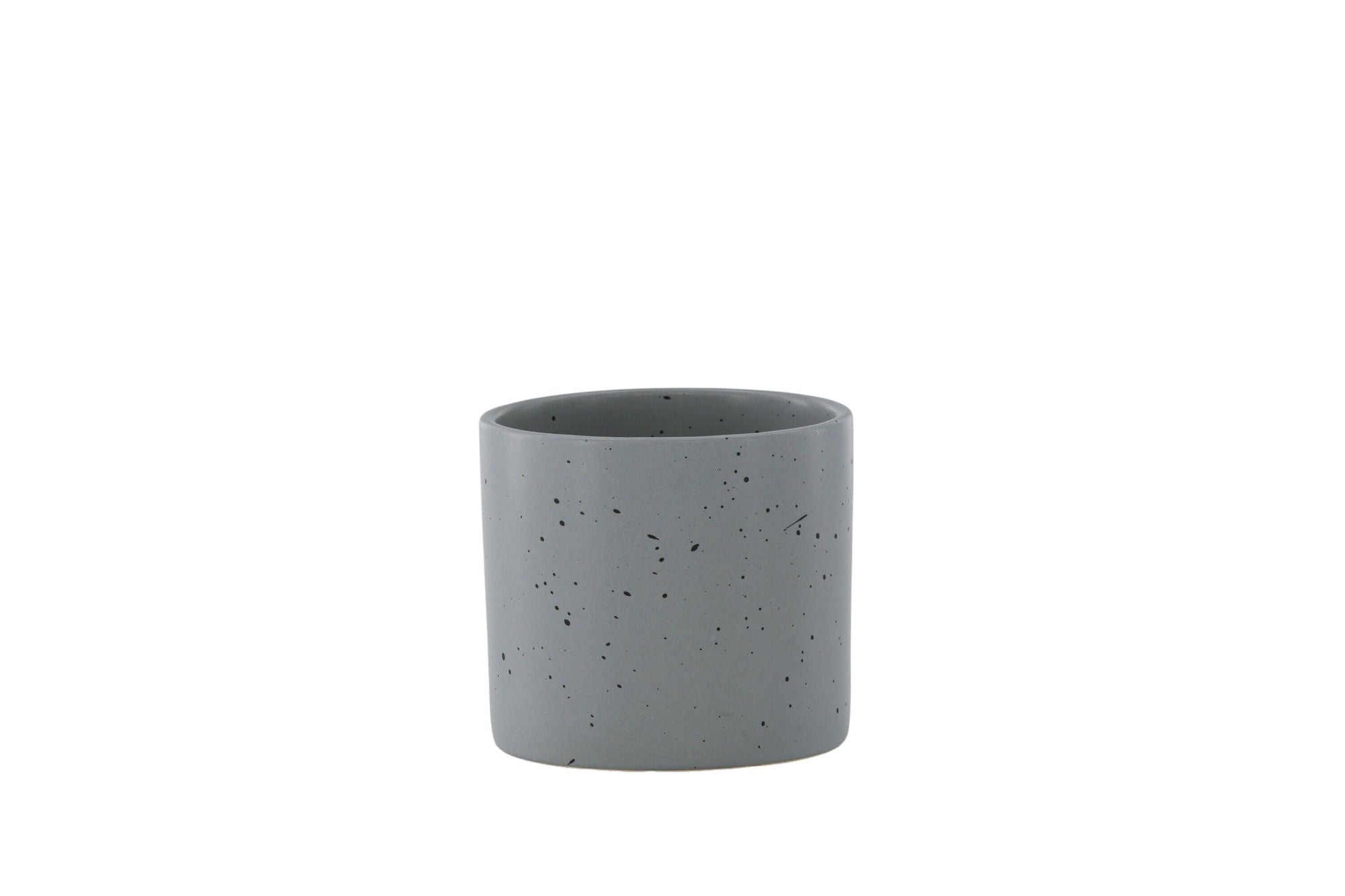 Venture Home Sane Pot - Dark Grey/Black Dots - 11*11*10cm