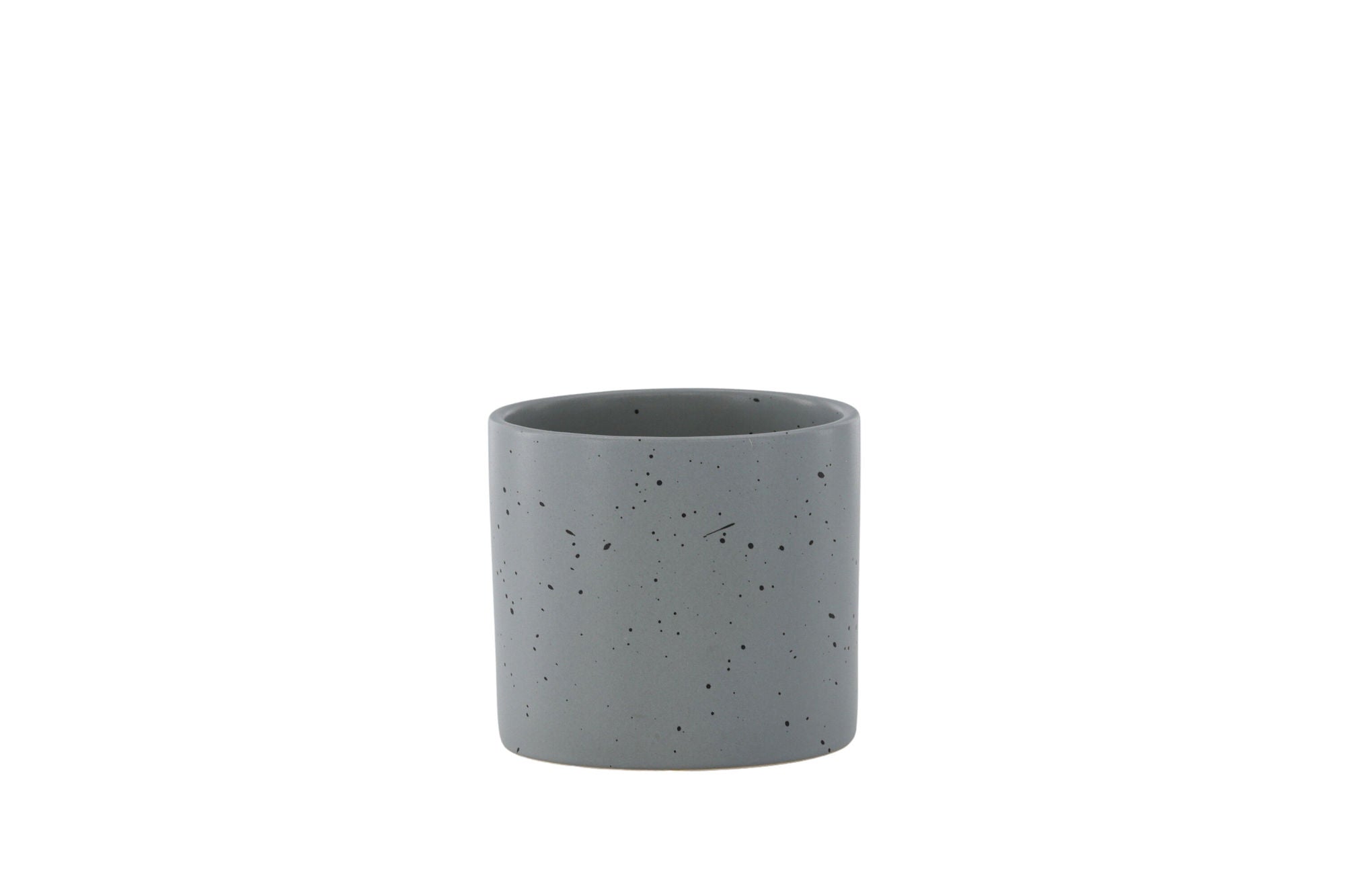 Venture Home Sane Pot - Dark Grey/Black Dots - 11*11*10cm
