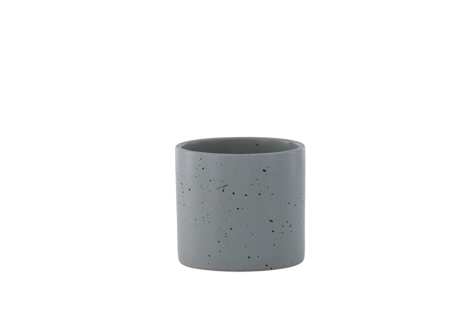 Venture Home Sane Pot - Dark Grey/Black Dots - 11*11*10cm