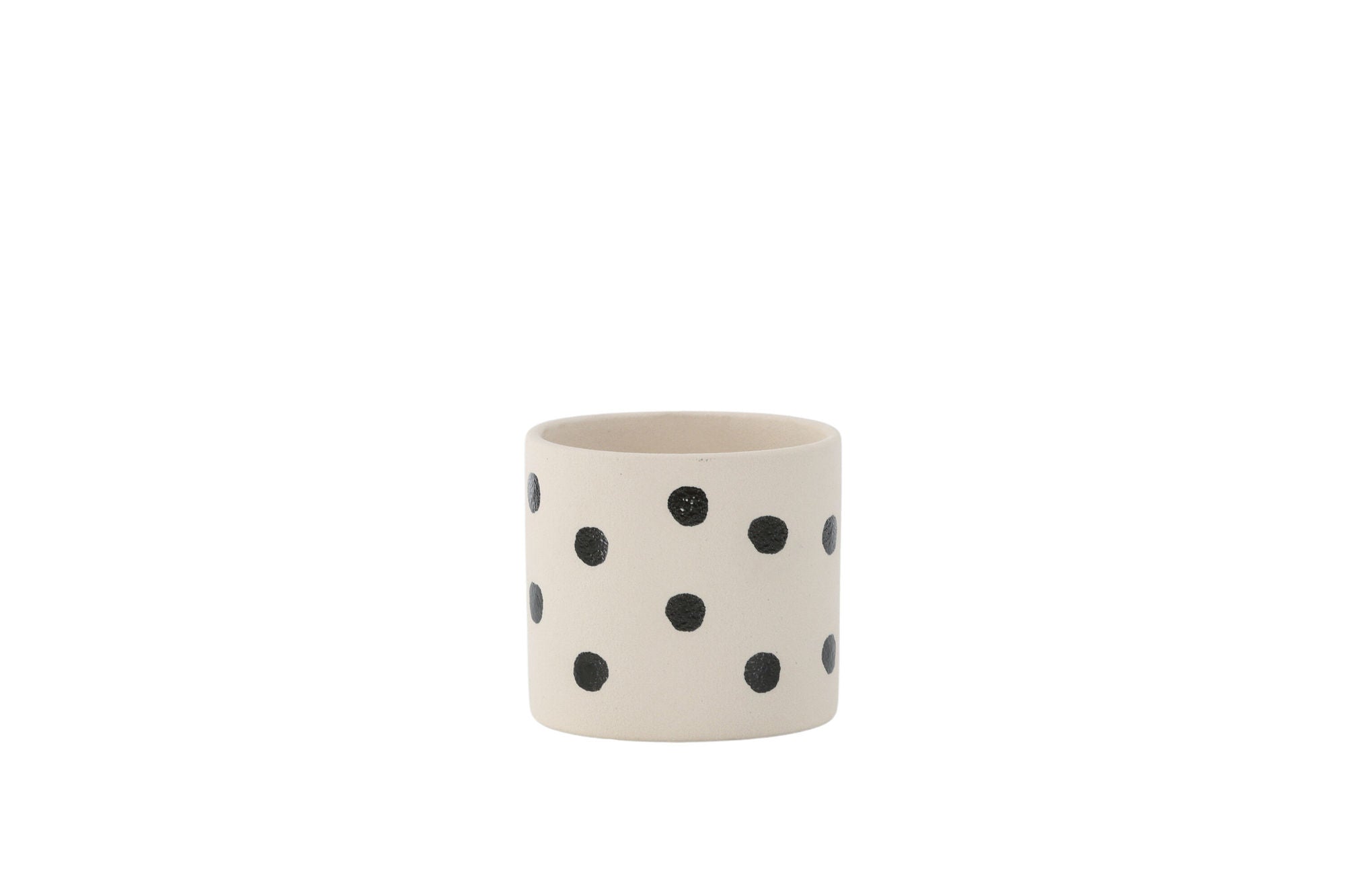Venture Home Sane Pot - White/Black Dots - 11*11*10cm