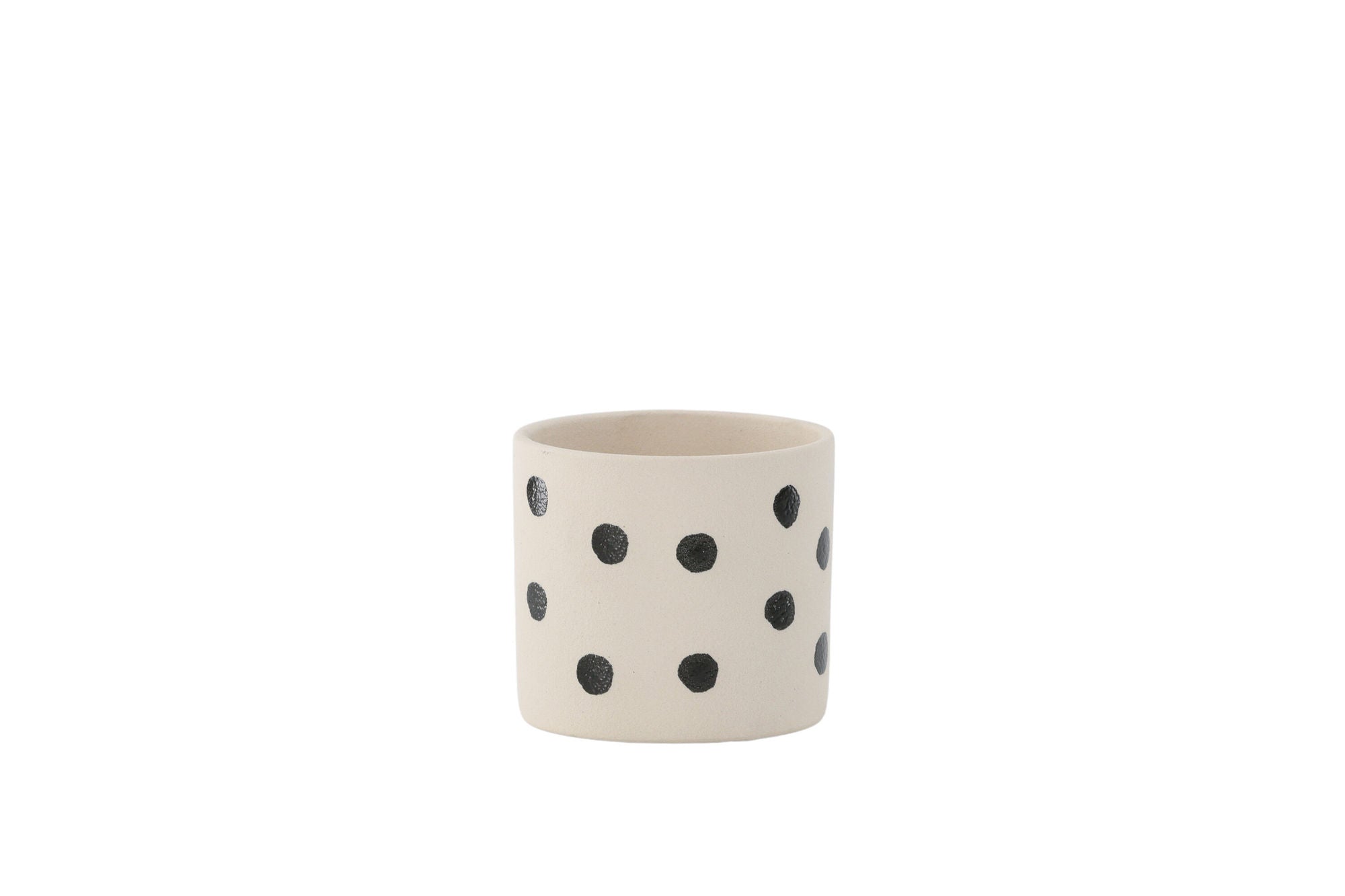 Venture Home Sane Pot - White/Black Dots - 11*11*10cm