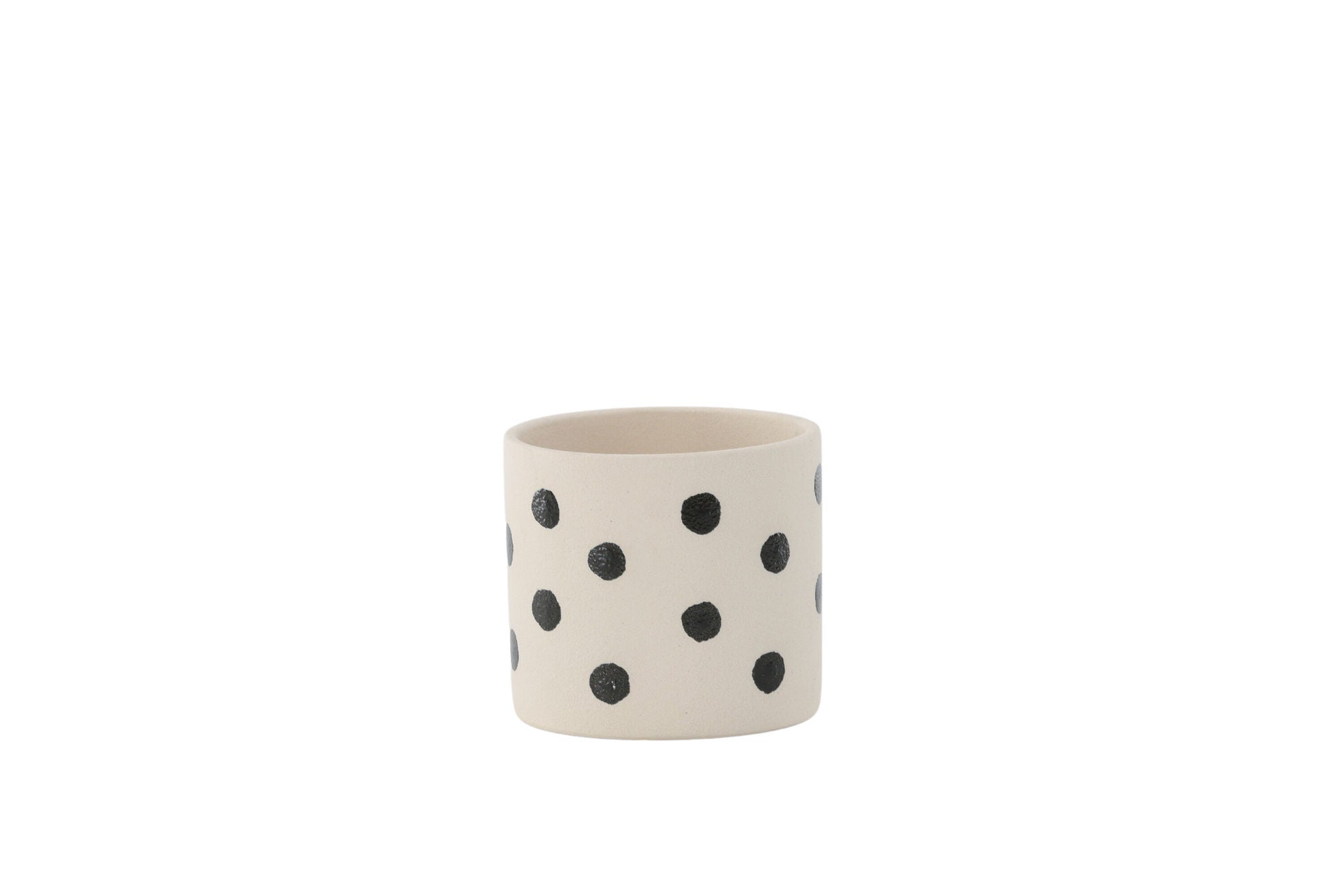 Venture Home Sane Pot - White/Black Dots - 11*11*10cm