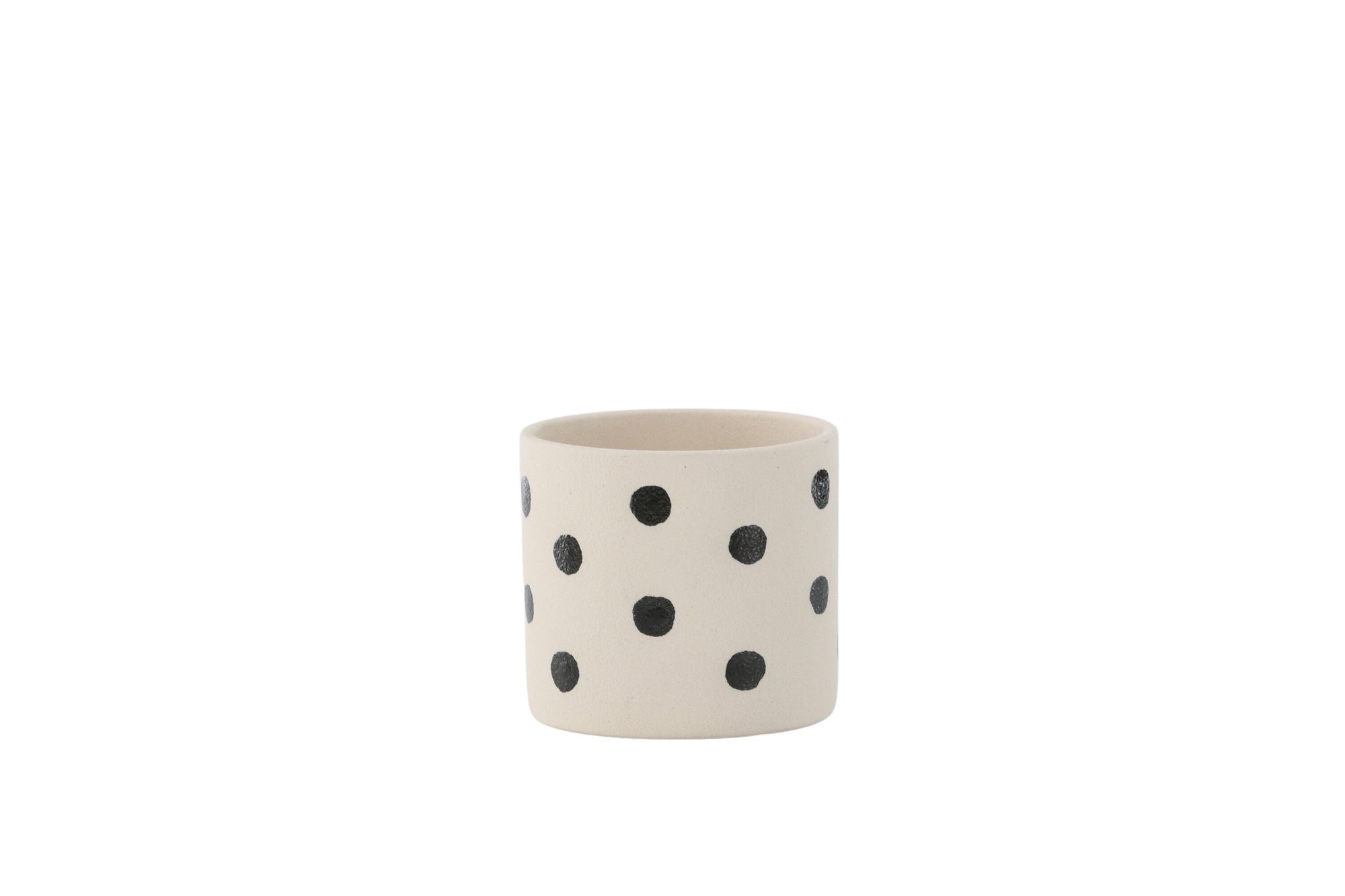 Venture Home Sane Pot - White/Black Dots - 11*11*10cm