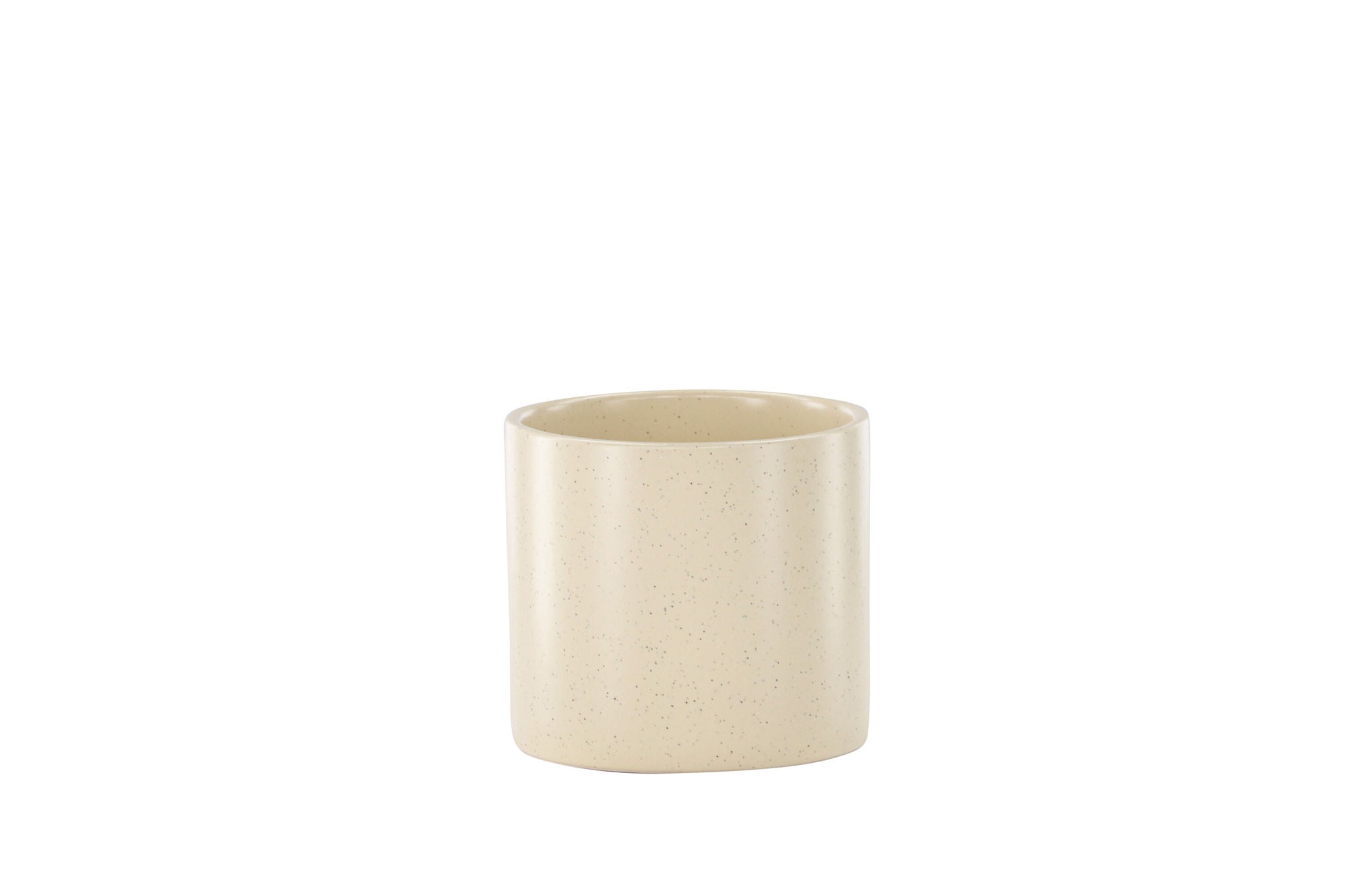 Venture Home Sane Pot - Beige/Black Dots - 11*11*10cm