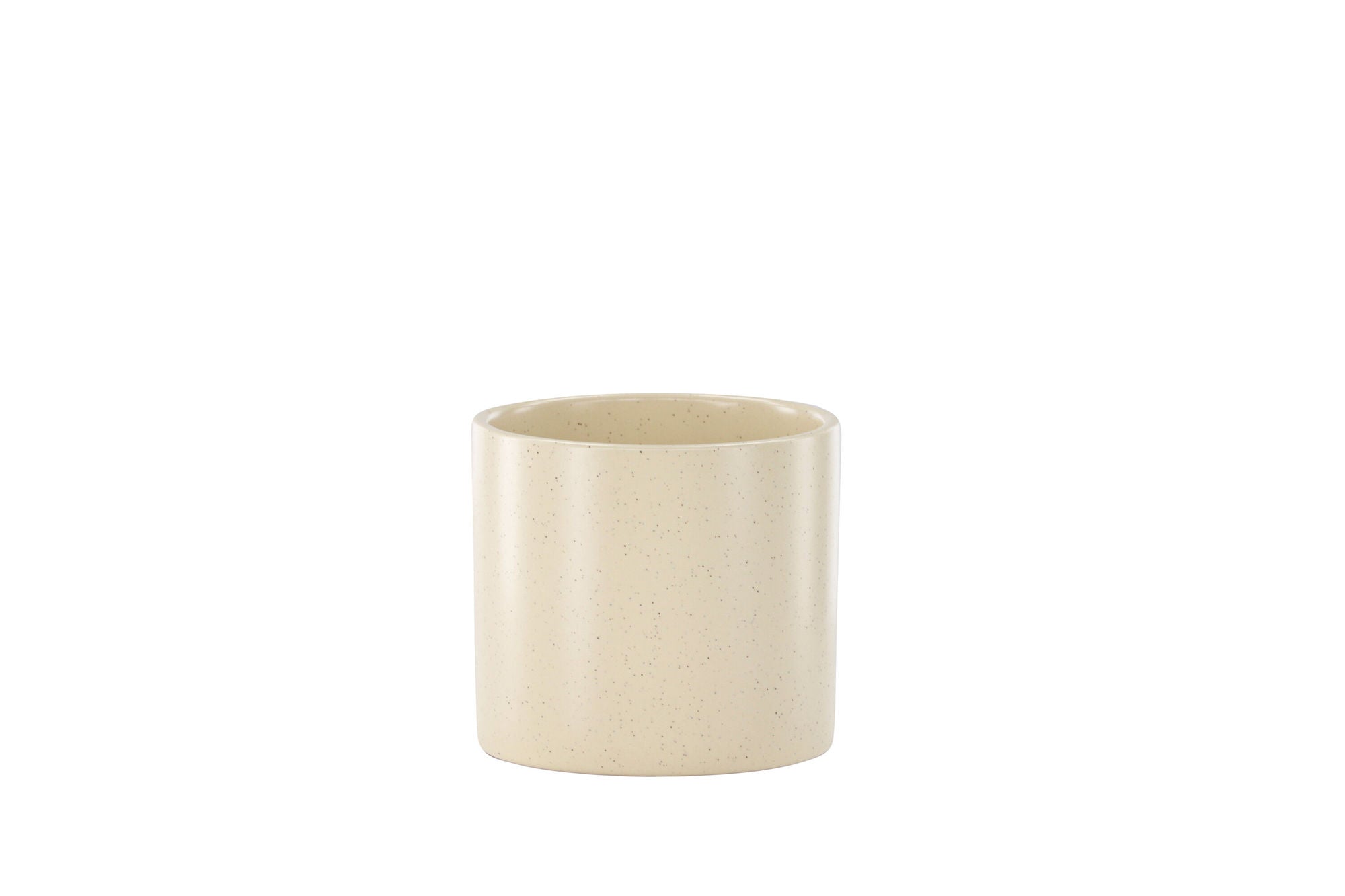 Venture Home Sane Pot - Beige/Black Dots - 11*11*10cm