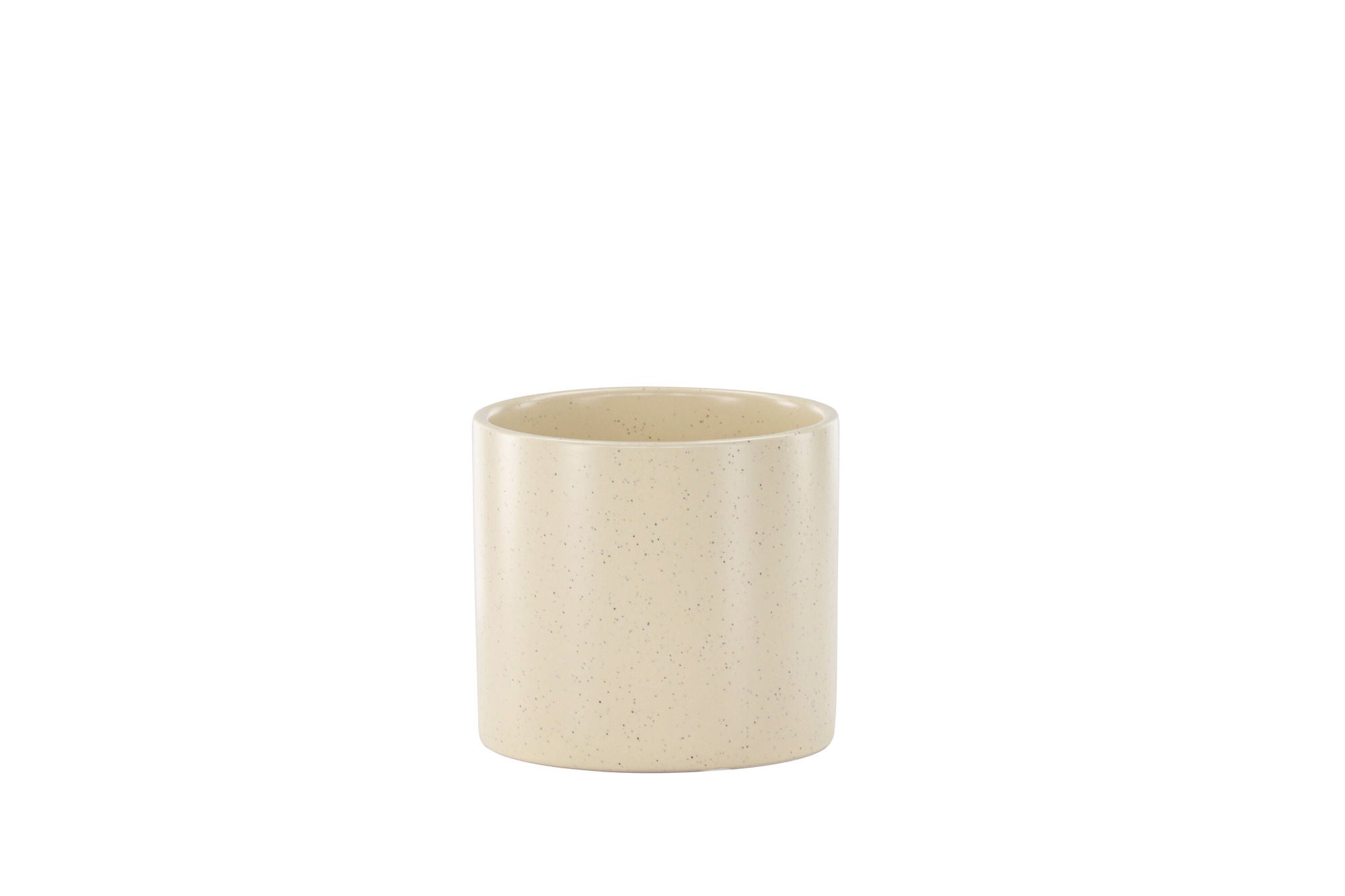 Venture Home Sane Pot - Beige/Black Dots - 11*11*10cm